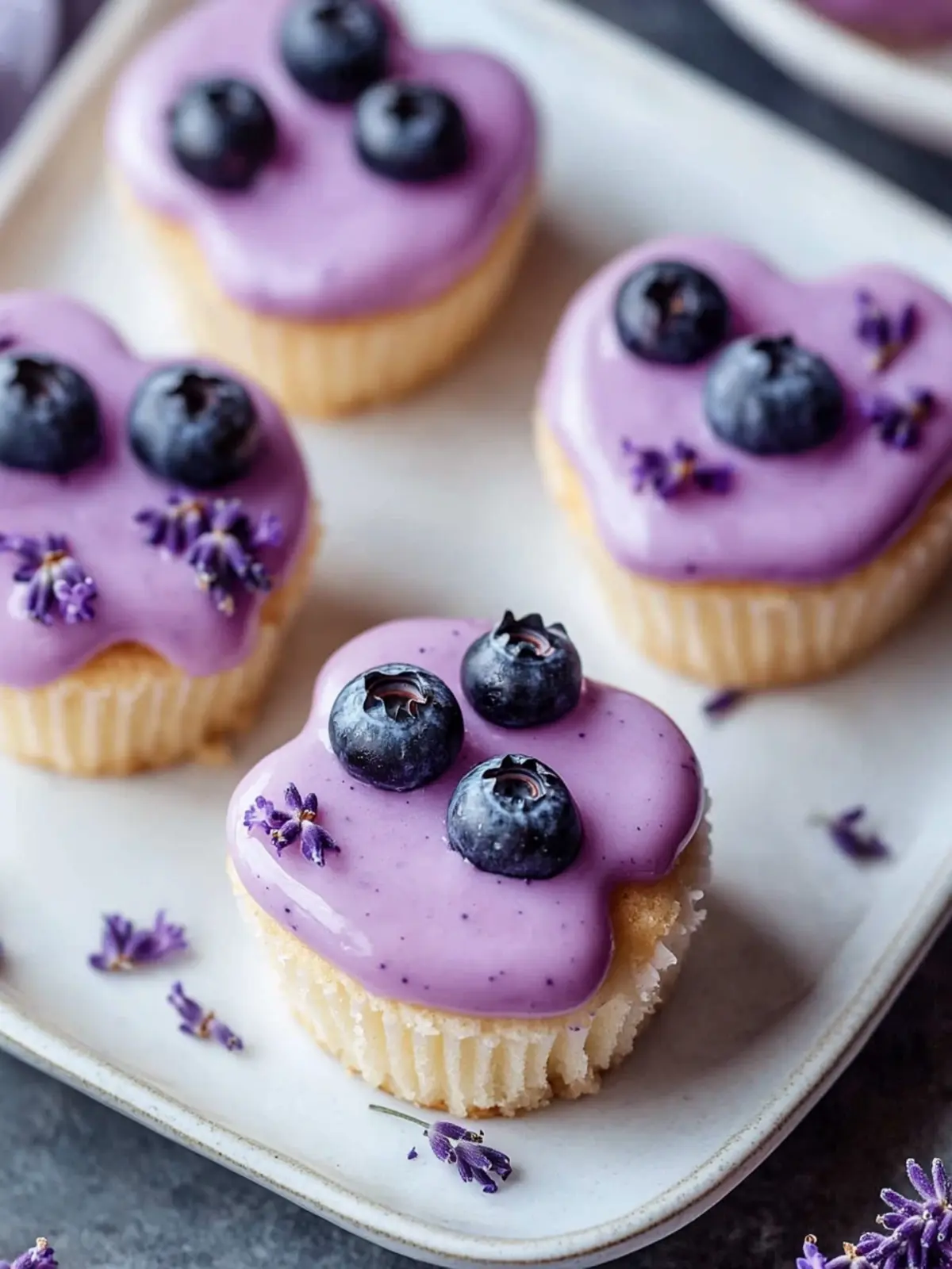 Delicious Mini Lavender Blueberry Cakes to Sweeten Your Day 5 Mini Lavender Blueberry Cakes