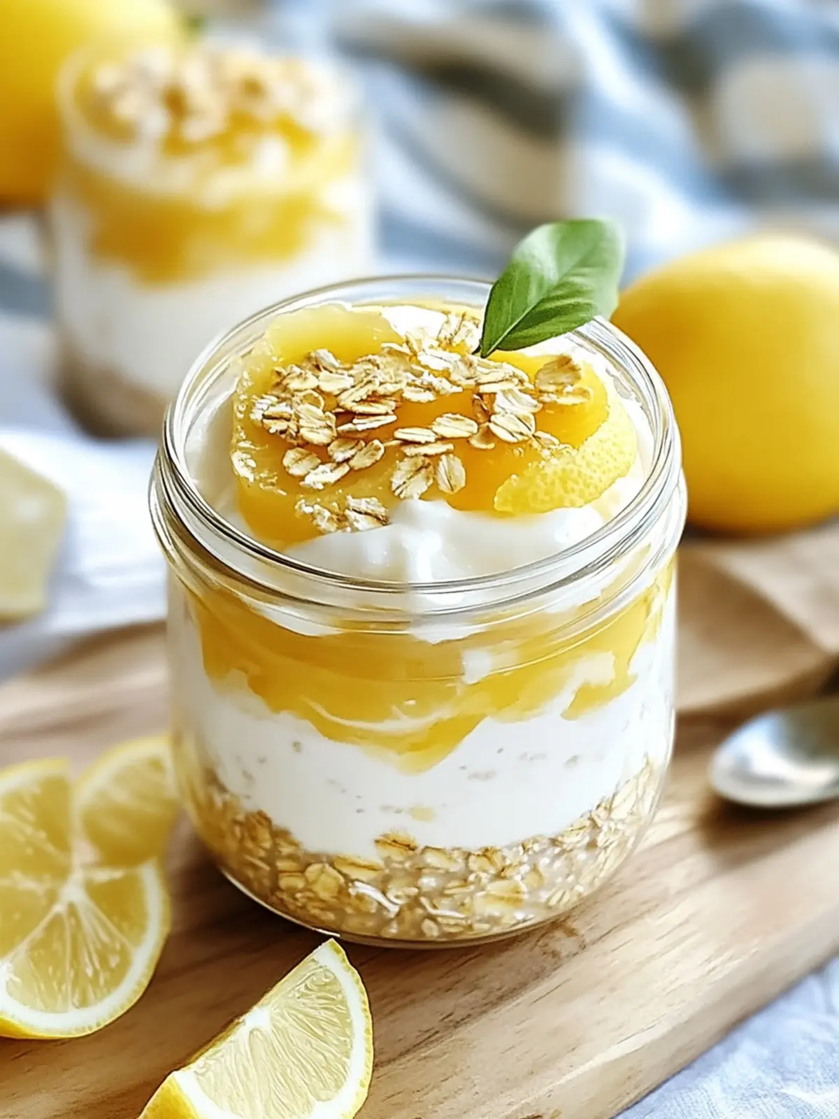 Zesty Lemon Cheesecake Overnight Oats for a Dreamy Breakfast 3 Zesty Lemon Cheesecake Overnight Oats
