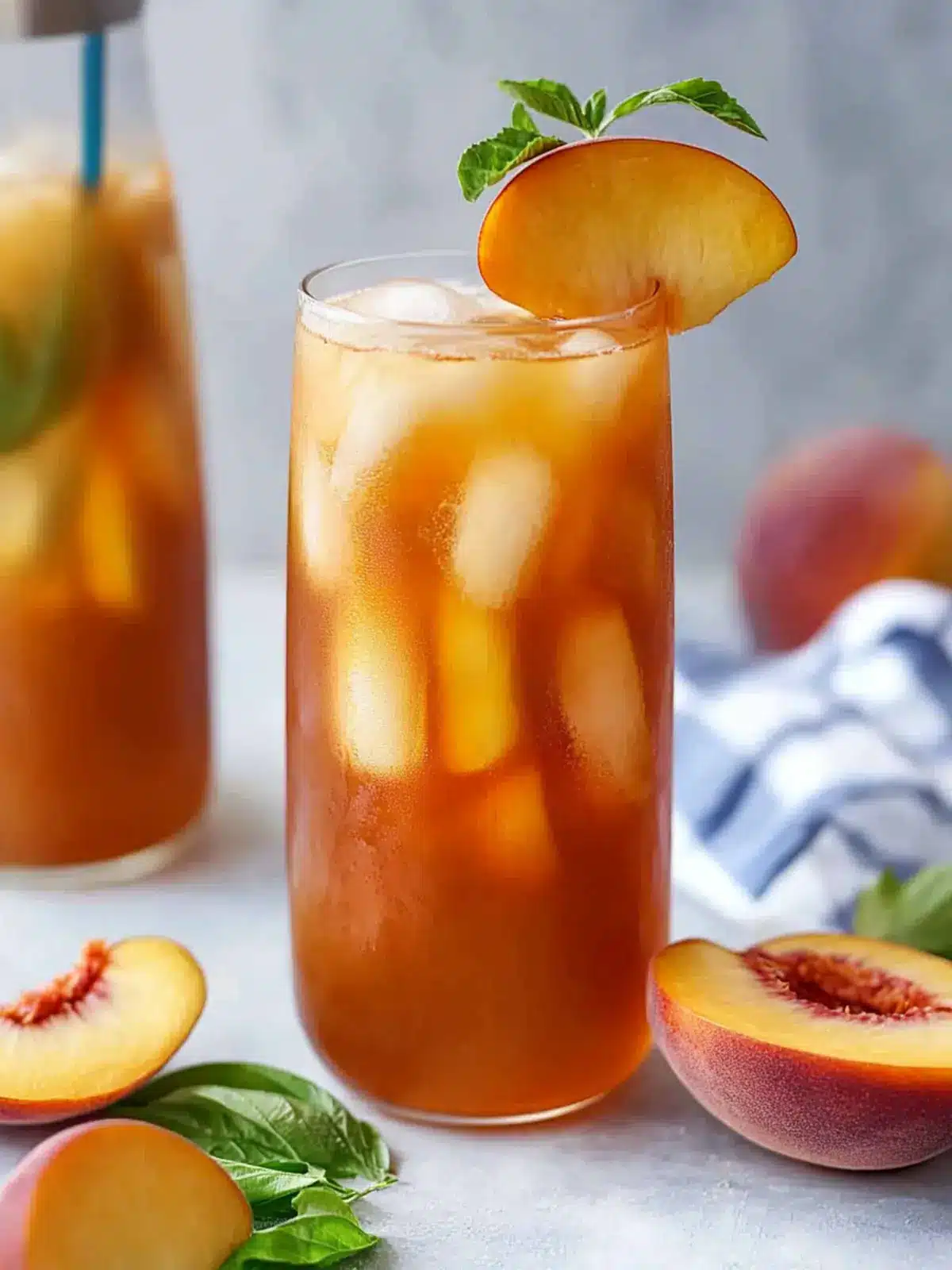 Delicious 3 Ingredient Peach Iced Tea Recipe You'll Love 5 3 ingredient Peach Iced Tea recipe