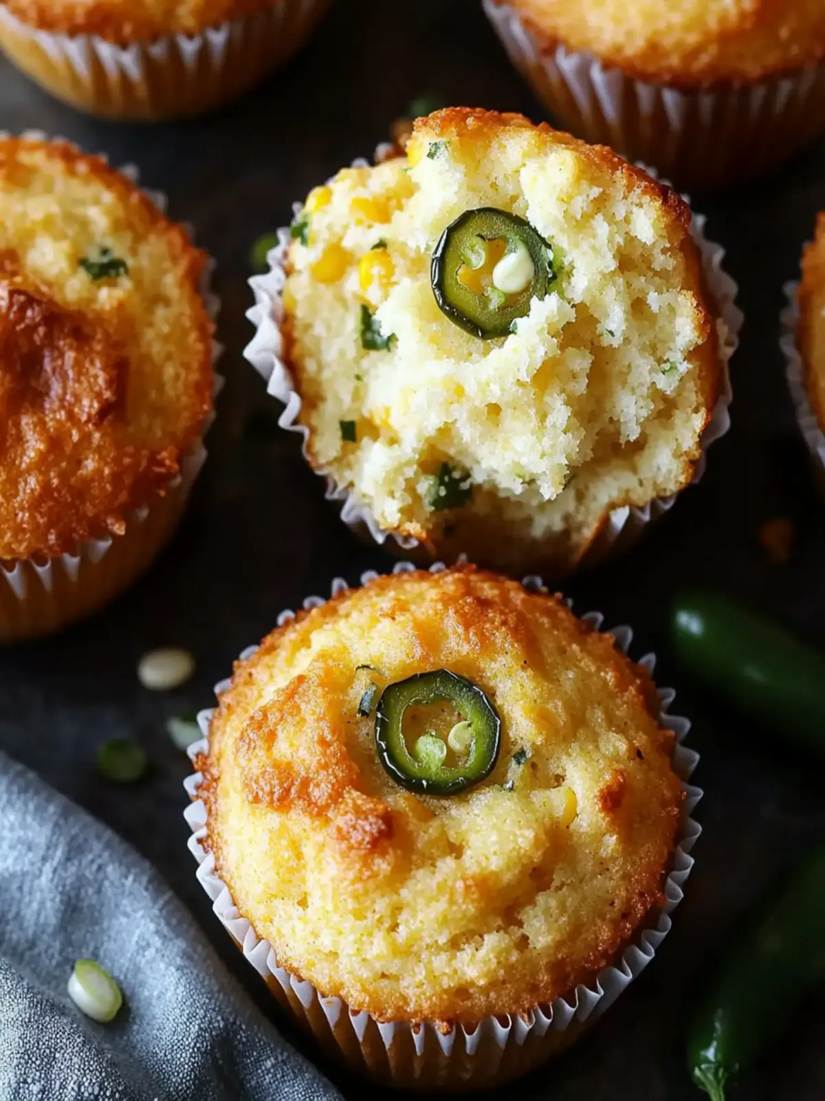 Mouthwatering Jalapeño Cornbread Muffins with Cream Cheese Filling 5 Jalapeño Cornbread Muffins with Cream Cheese Filling