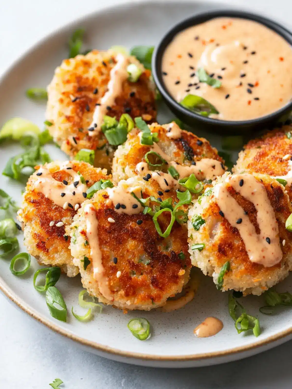 Delicious Asian-Style Tuna Cakes with Spicy Mayo You’ll Love 2 Asian-style Tuna Cakes with Spicy Mayo