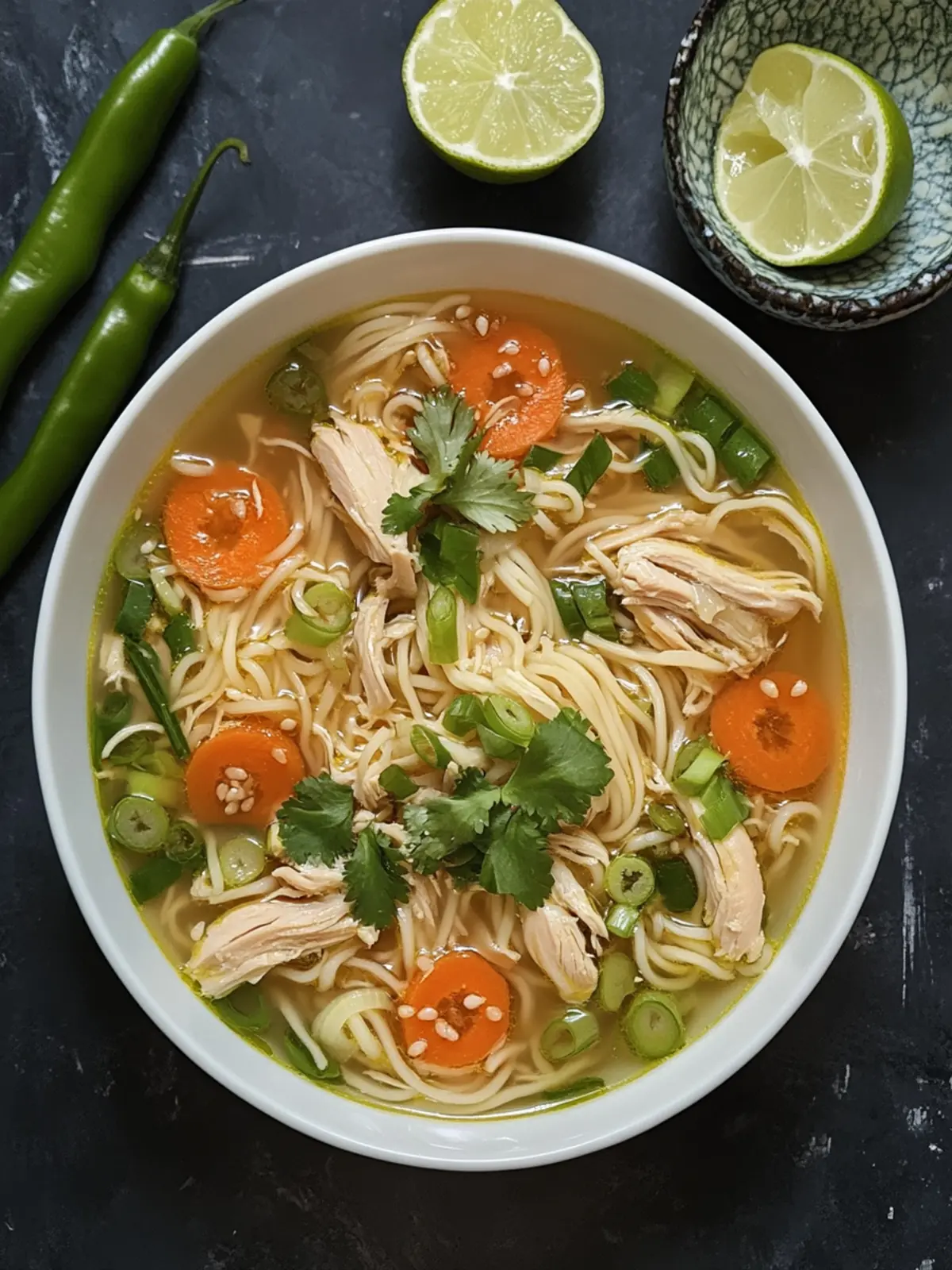 Aromatic Ginger Scallion Chicken Noodle Soup to Warm Your Soul 3 Aromatic Ginger Scallion Chicken Noodle Soup