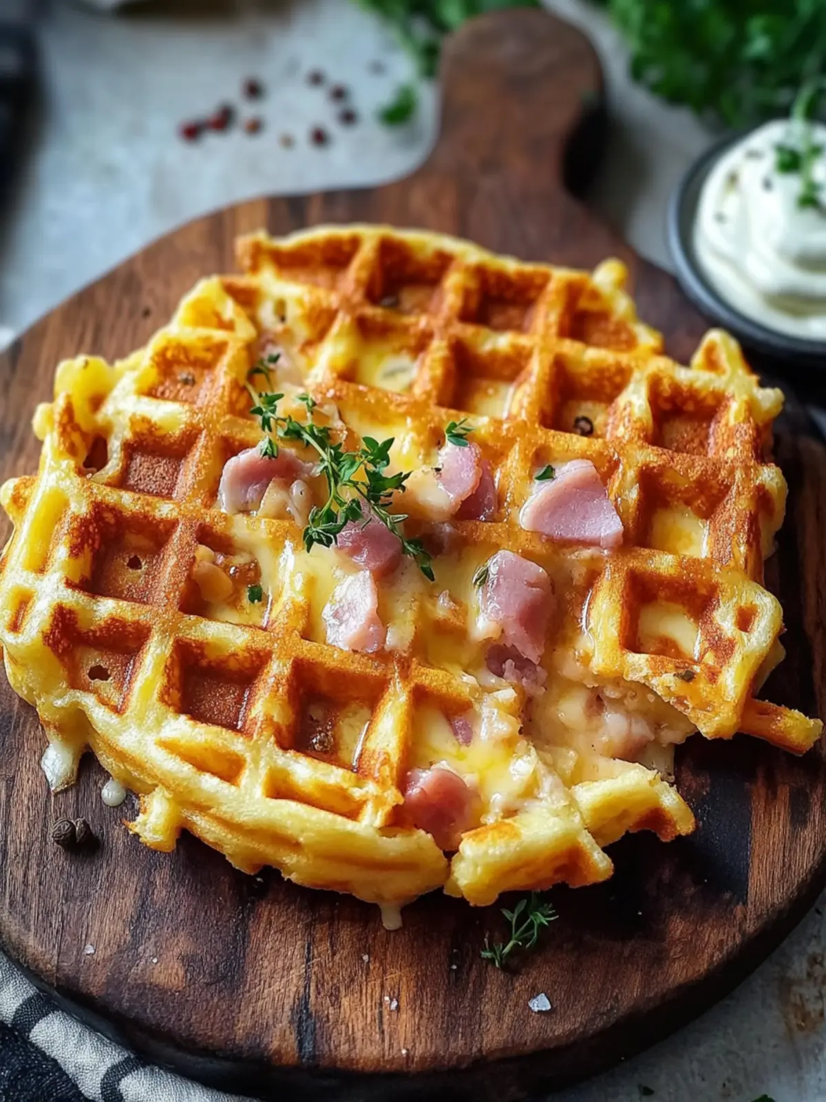 Irresistible Crunchy Ham and Cheese Chaffles You'll Love! 5 Crunchy Ham and Cheese Chaffles