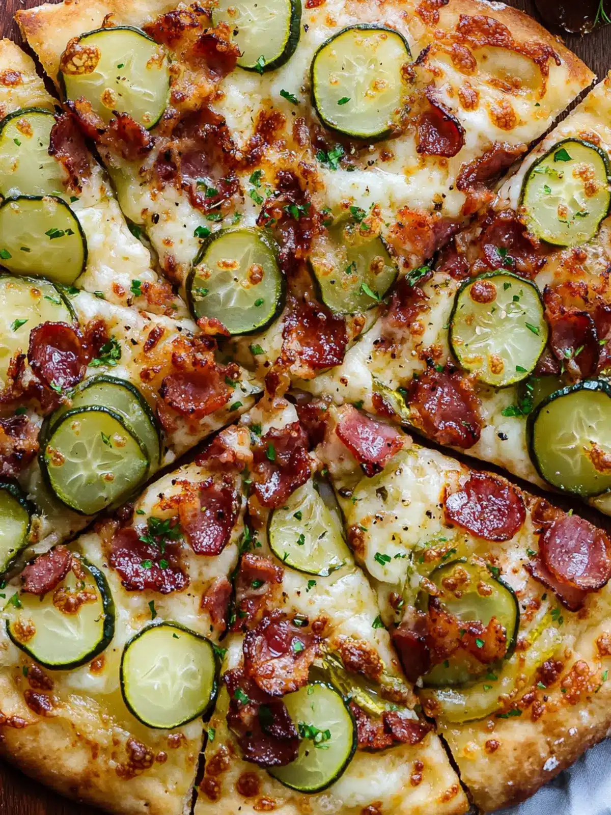 Bacon Pickle Pizza: A Crazy Delicious Twist on Comfort Food 2 Bacon Pickle Pizza