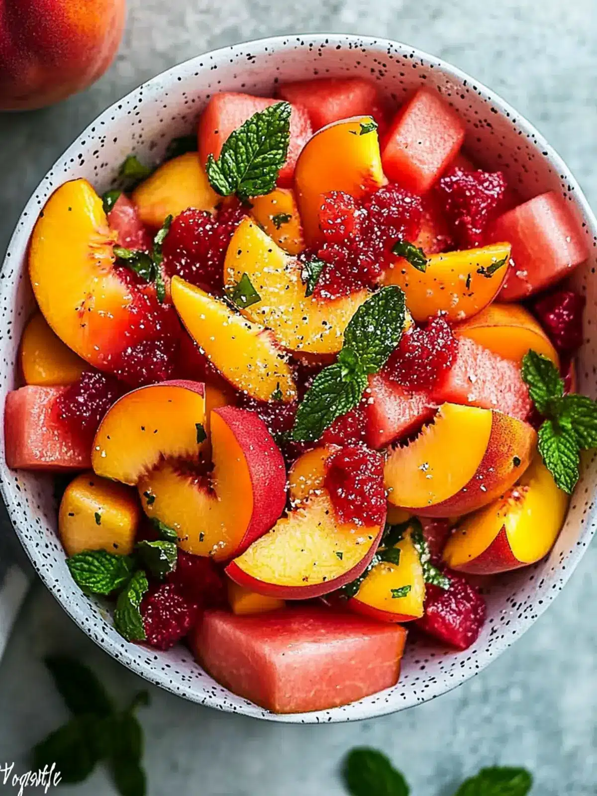 Easy Summer Peach Watermelon Salad: A Refreshing Twist You’ll Love 2 Easy Summer Peach Watermelon Salad