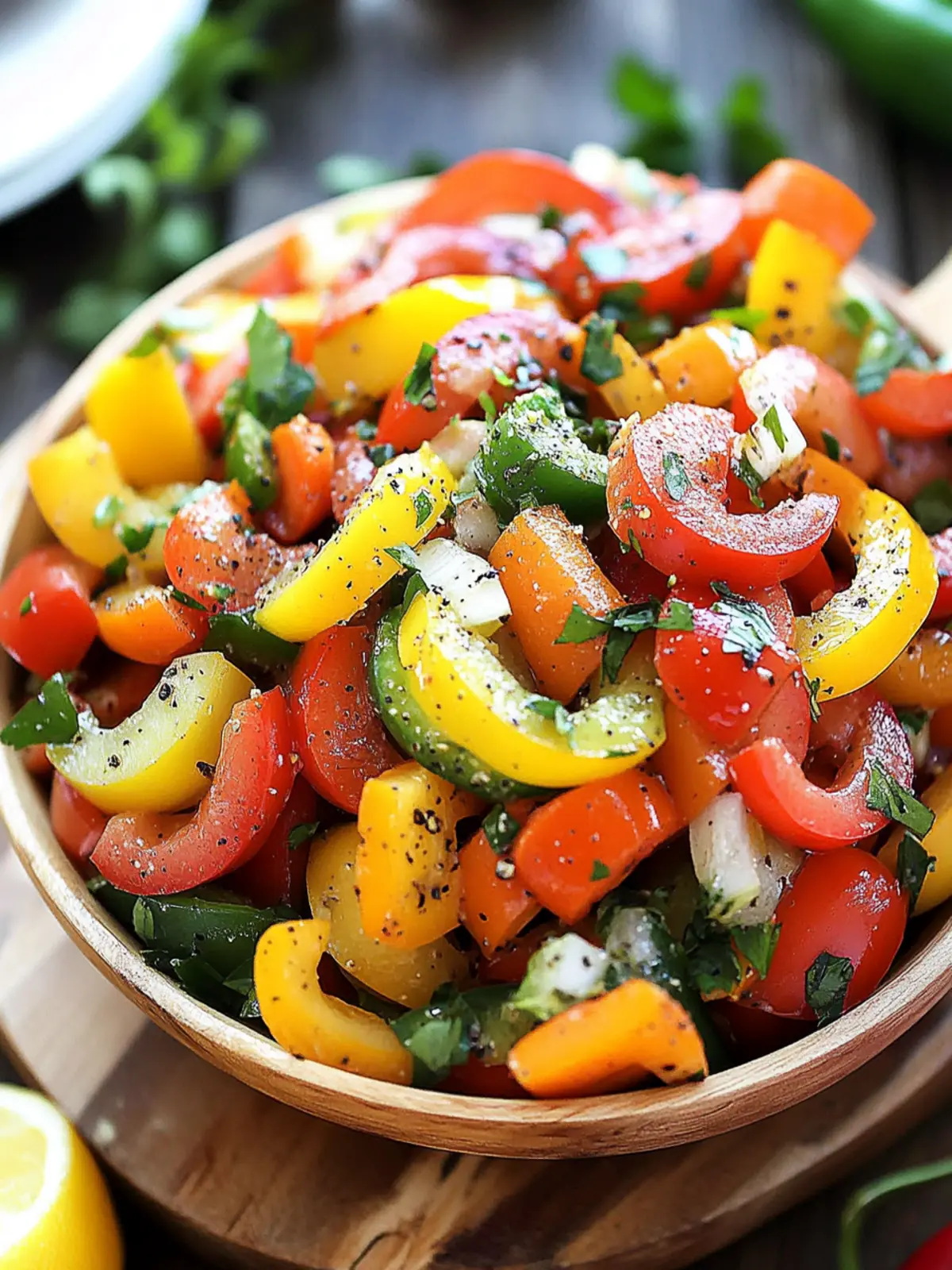 Super Easy Bell Pepper Salad That Comes Together in 15 Minutes 2 Super Easy Bell Pepper Salad
