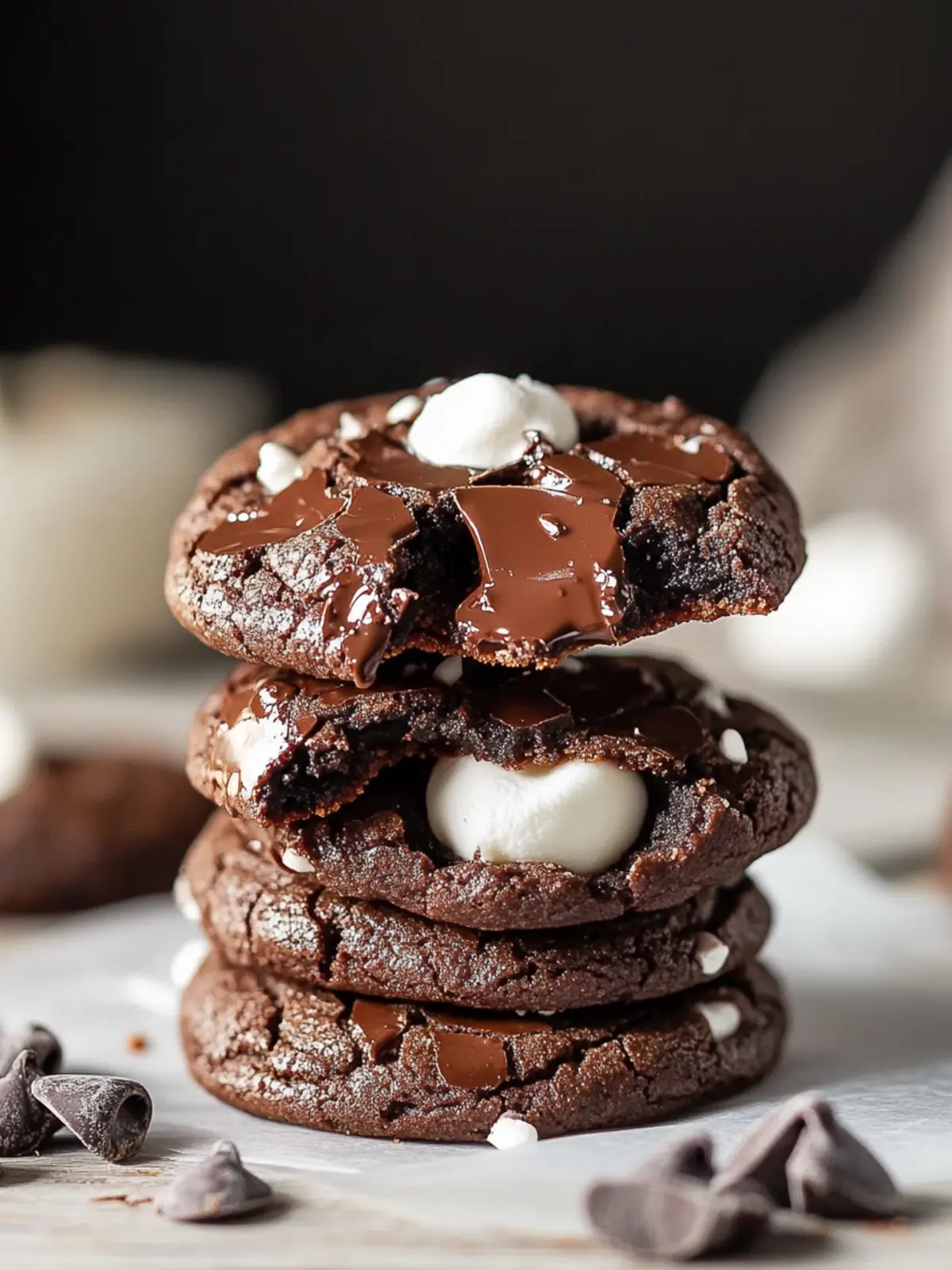 Indulgent Marshmallow Chocolate Fudge Cookies You’ll Love 4 Marshmallow Chocolate Fudge Cookies