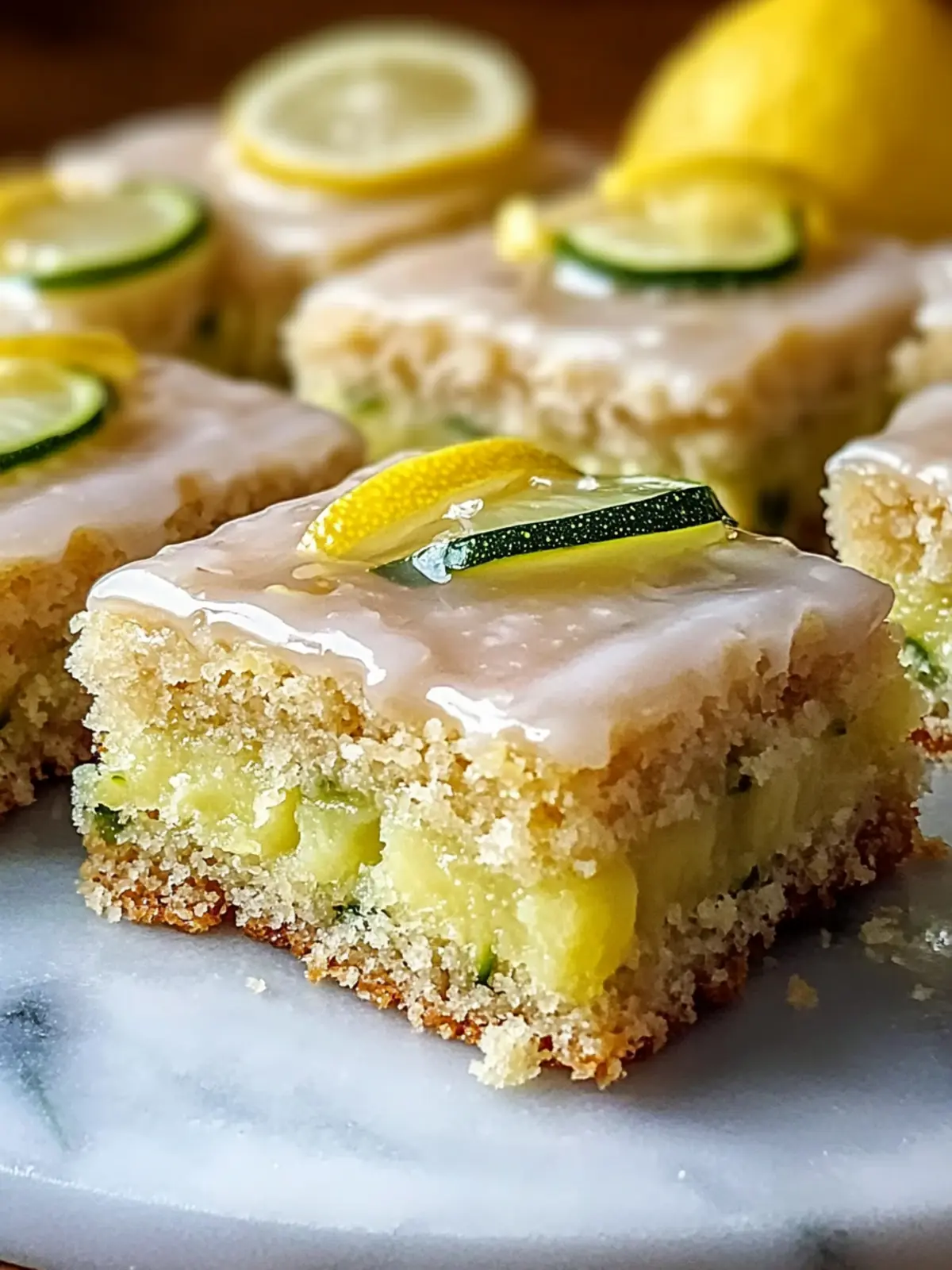 Lemon Zucchini Bars with Glaze Recipe You’ll Love at First Bite 3 Lemon Zucchini Bars with Glaze Recipe!
