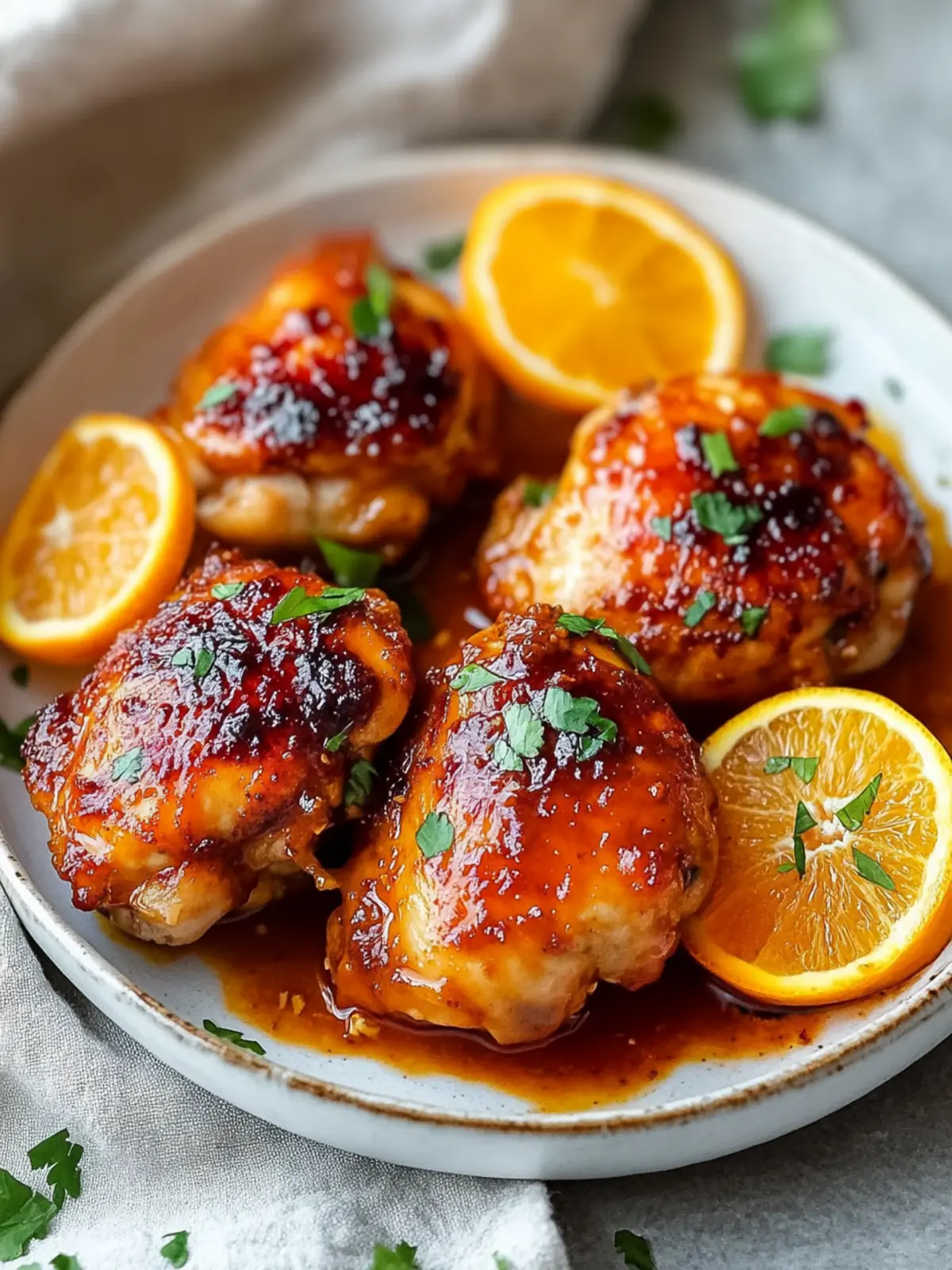 Spicy-Sweet Harissa Orange Chicken Thighs to Wow Your Tastebuds 4 Spicy-Sweet Harissa Orange Chicken Thighs