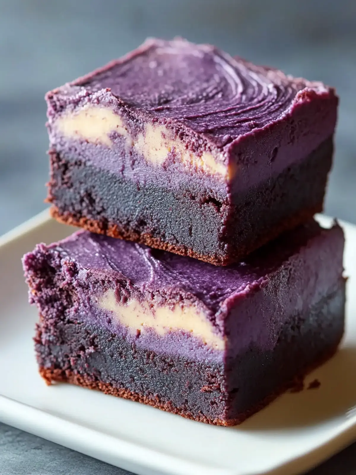 Ube Cream Cheese Brownie Recipe: A Colorful Delight to Savor 3 Ube Cream Cheese Brownie Recipe