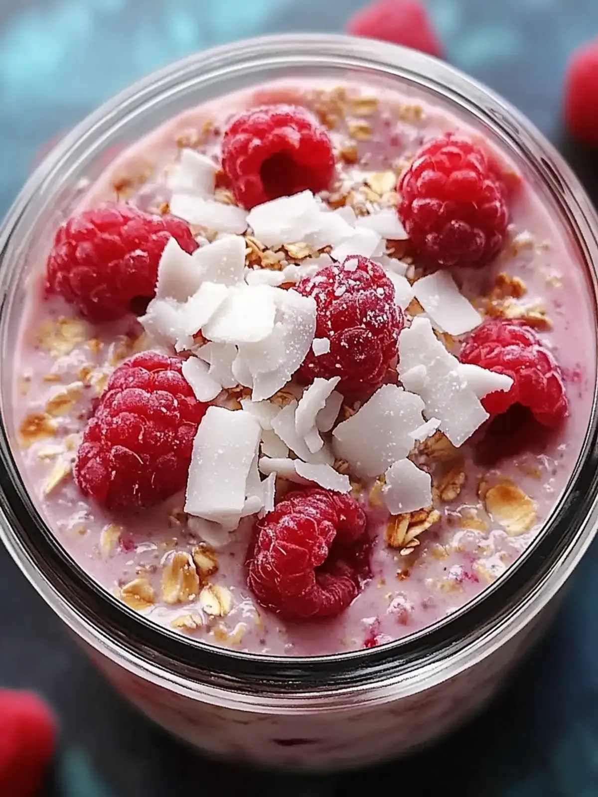 Delicious Raspberry Coconut Overnight Oats for Energizing Mornings 5 Raspberry Coconut Overnight Oats
