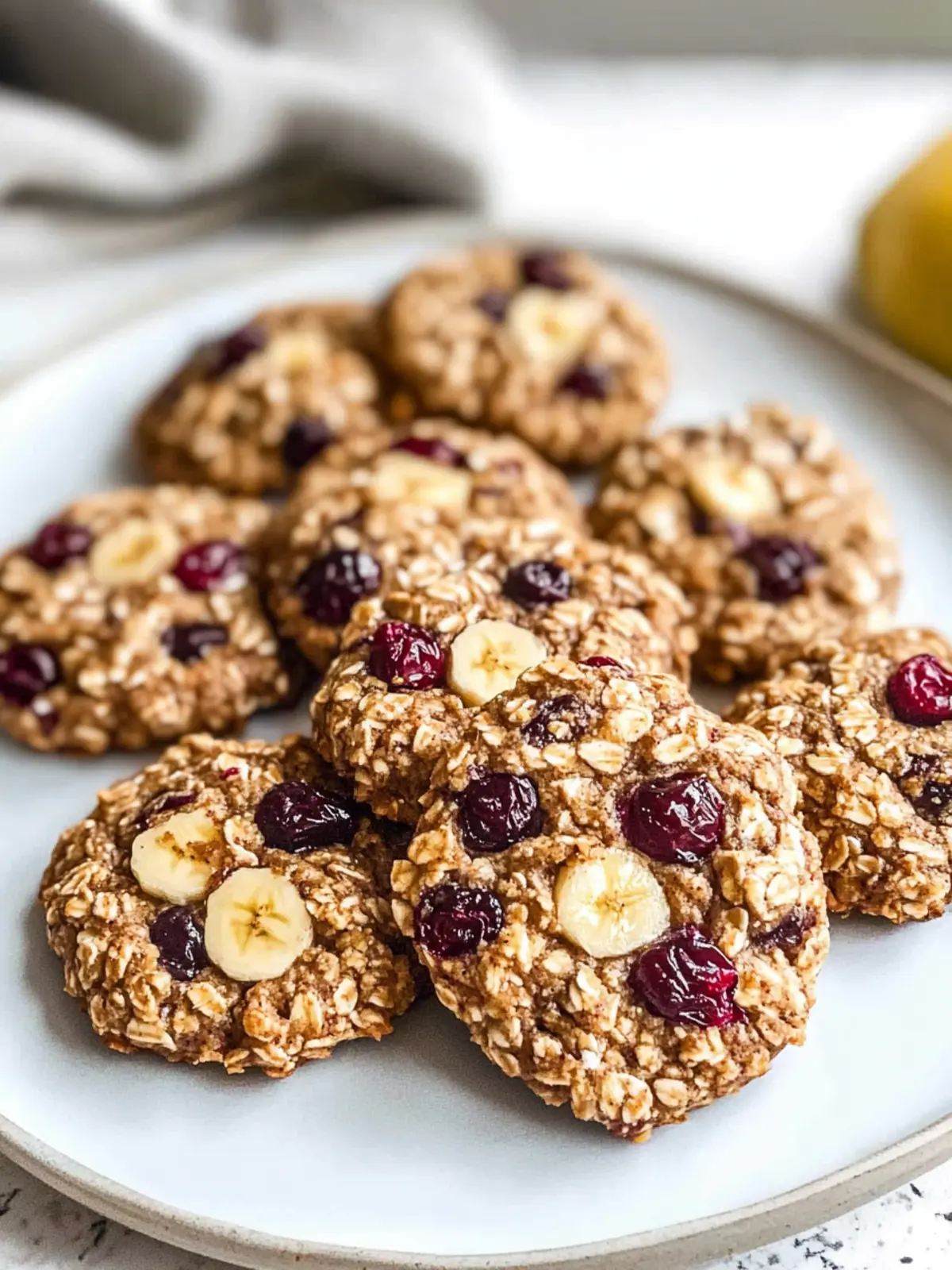 Delicious Banana Cranberry Breakfast Cookies You'll Love 5 Banana Cranberry Breakfast Cookies