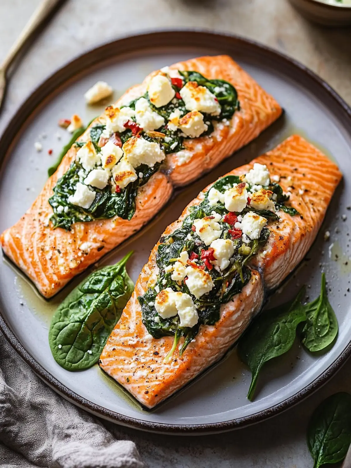 Stuffed Salmon with Spinach & Feta for Quick Mediterranean Bliss 5 Stuffed Salmon With Spinach & Feta