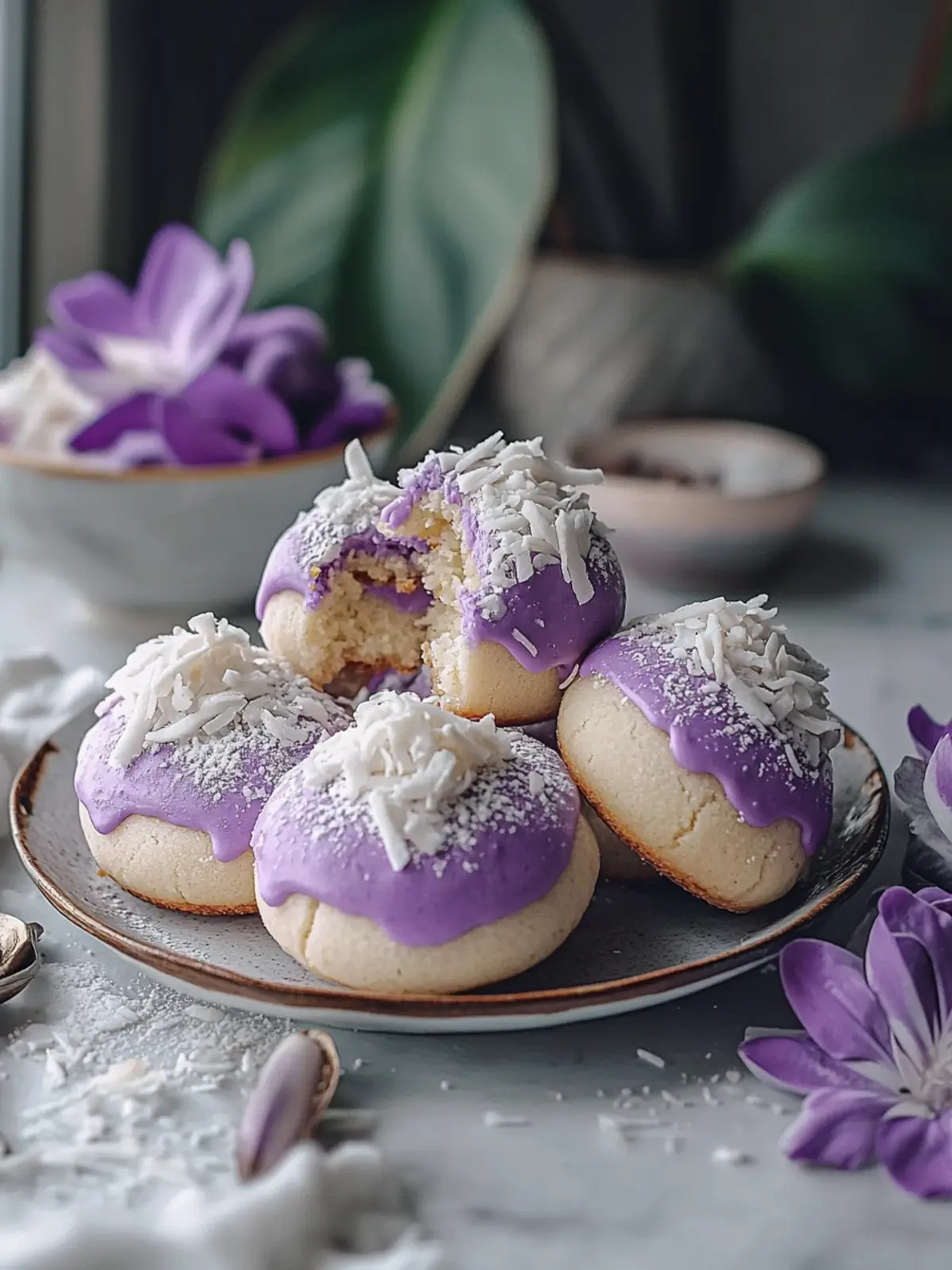 Coconut Ube Besito Cookies: A Tropical Treat You'll Love 2 Coconut Ube Besito Cookies