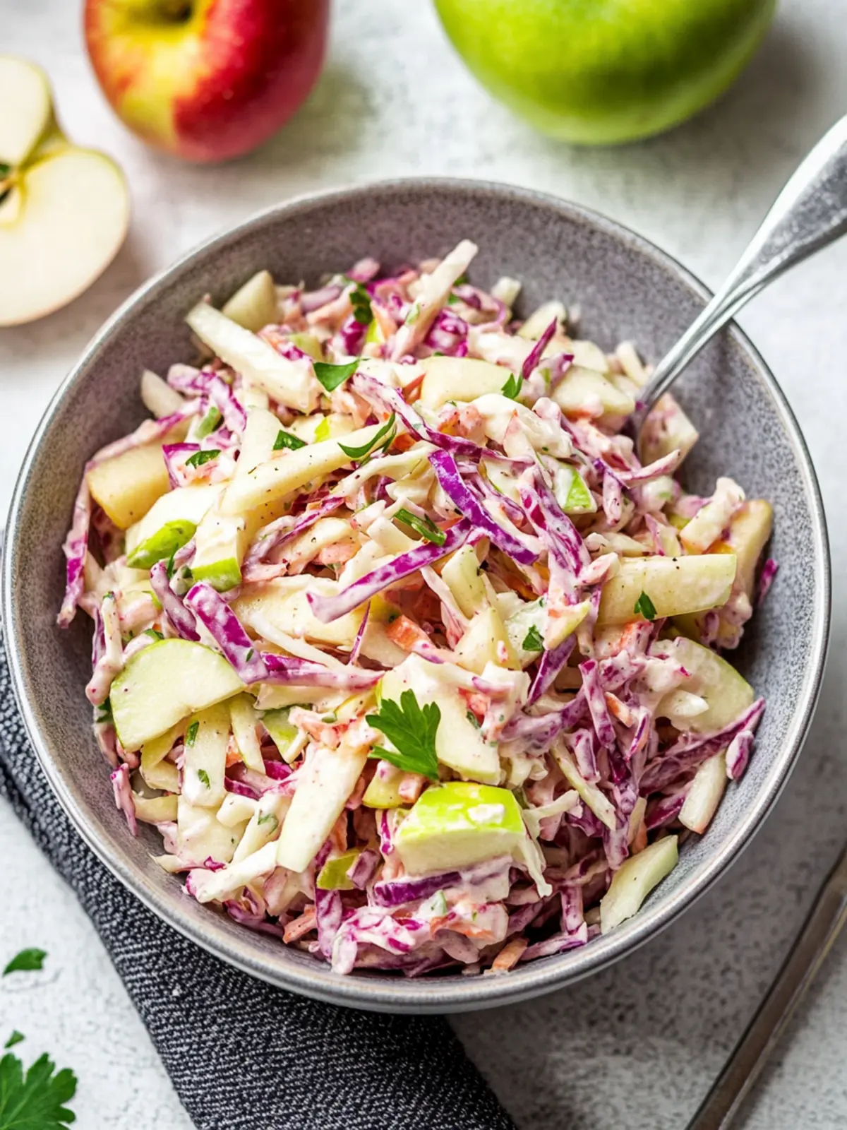 Sweet and Tangy Apple Coleslaw Salad for Perfect Fall Gatherings 2 Sweet and Tangy Apple Coleslaw Salad