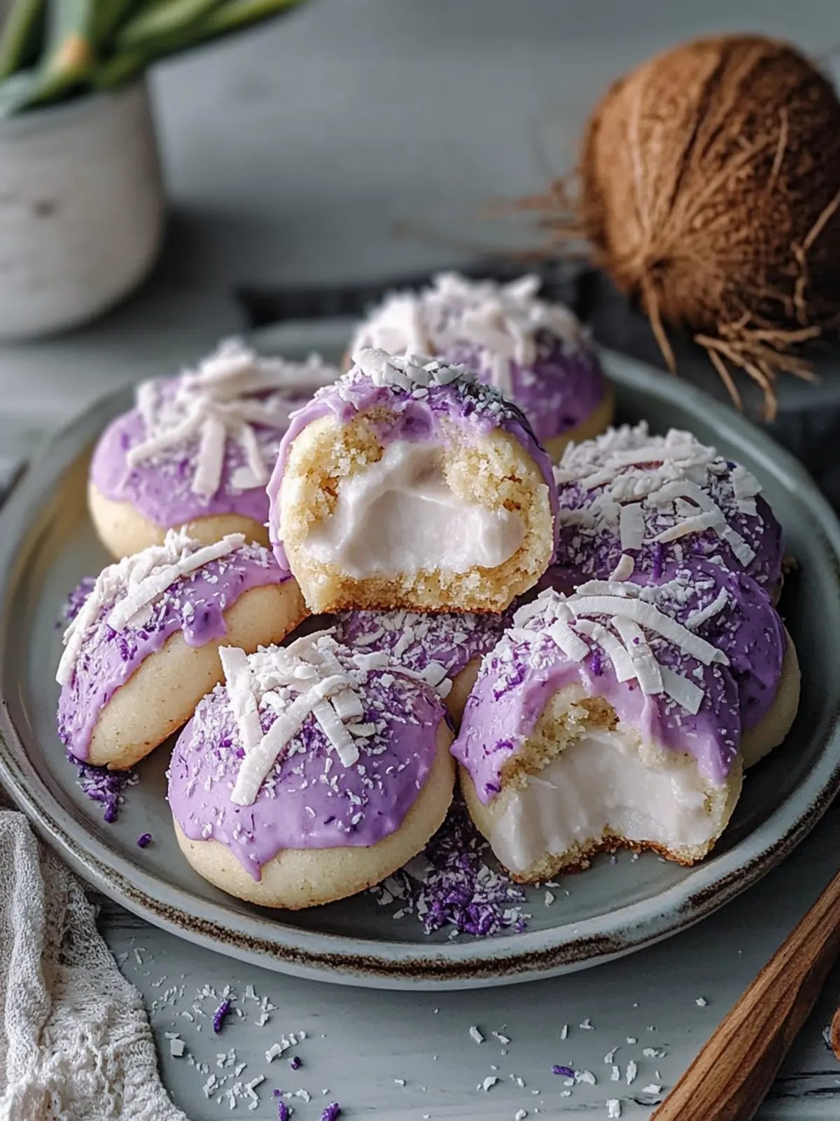 Coconut Ube Besito Cookies: A Tropical Treat You'll Love 5 Coconut Ube Besito Cookies