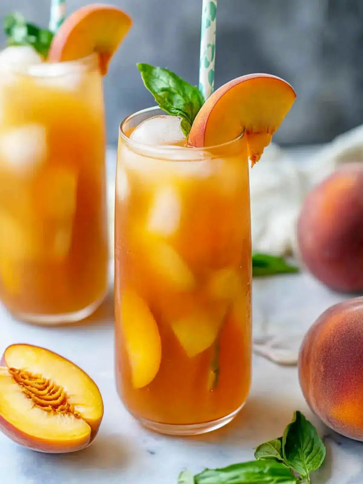 Delicious 3 Ingredient Peach Iced Tea Recipe You'll Love 2 3 ingredient Peach Iced Tea recipe