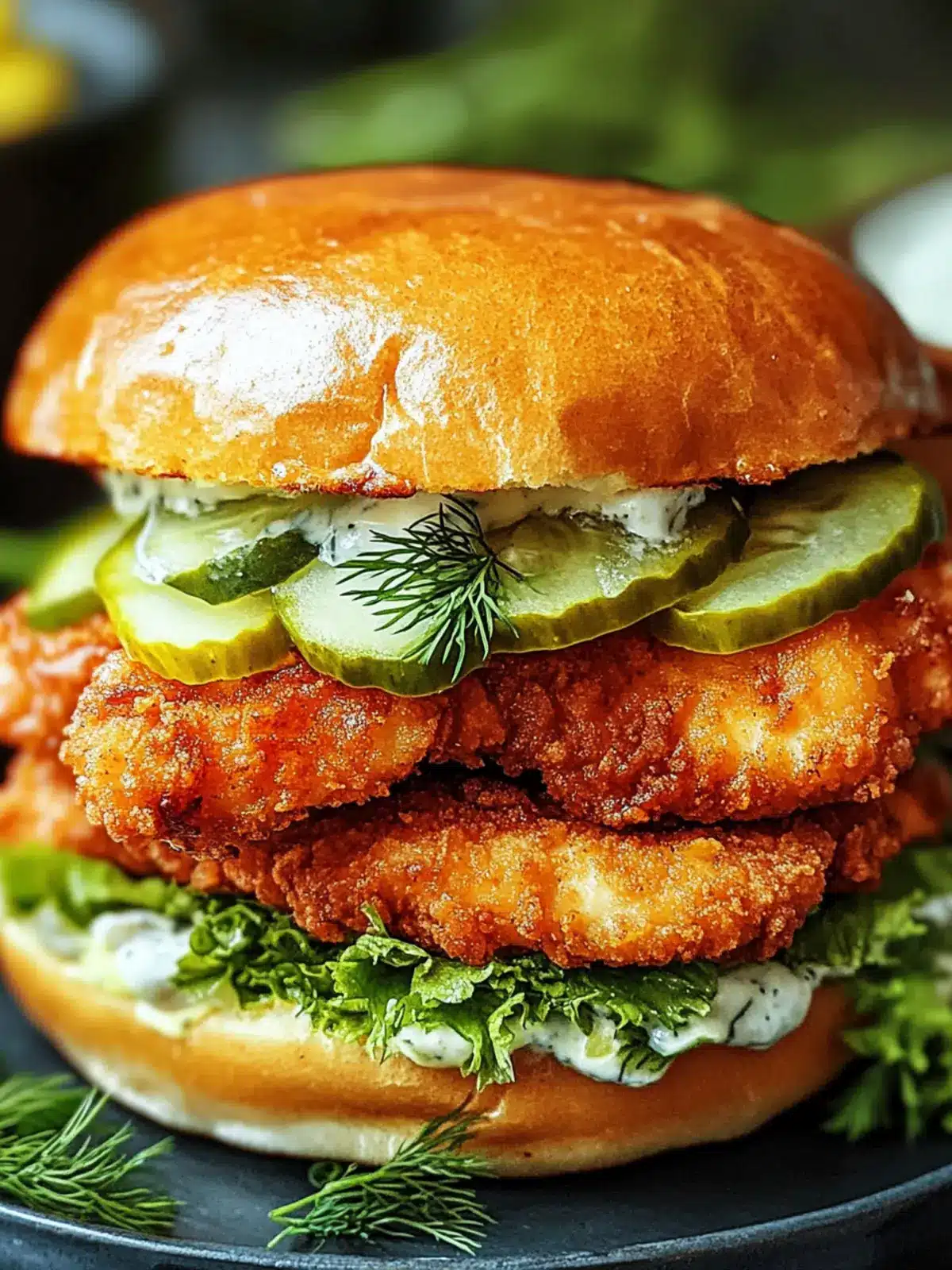 Crispy Dill Chicken Sandwich: Homemade Crunchy Bliss 2 Crispy Dill Chicken Sandwich