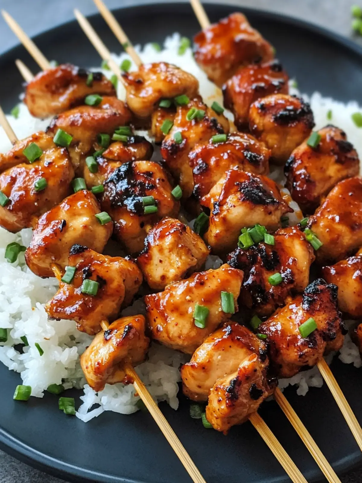 Korean Chicken Skewers: Marinated Bliss on the Grill 3 Korean Chicken Skewers