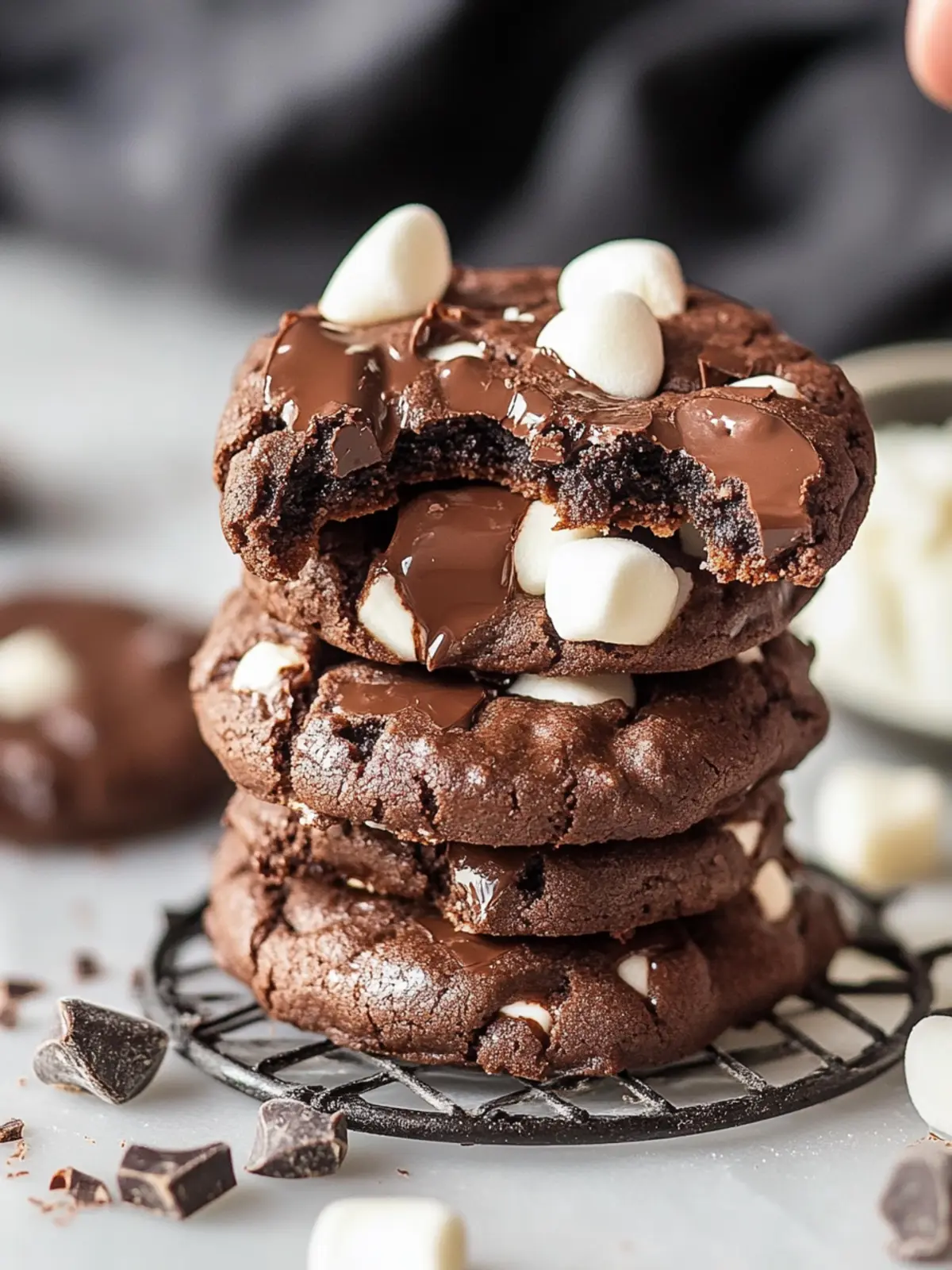Indulgent Marshmallow Chocolate Fudge Cookies You’ll Love 2 Marshmallow Chocolate Fudge Cookies