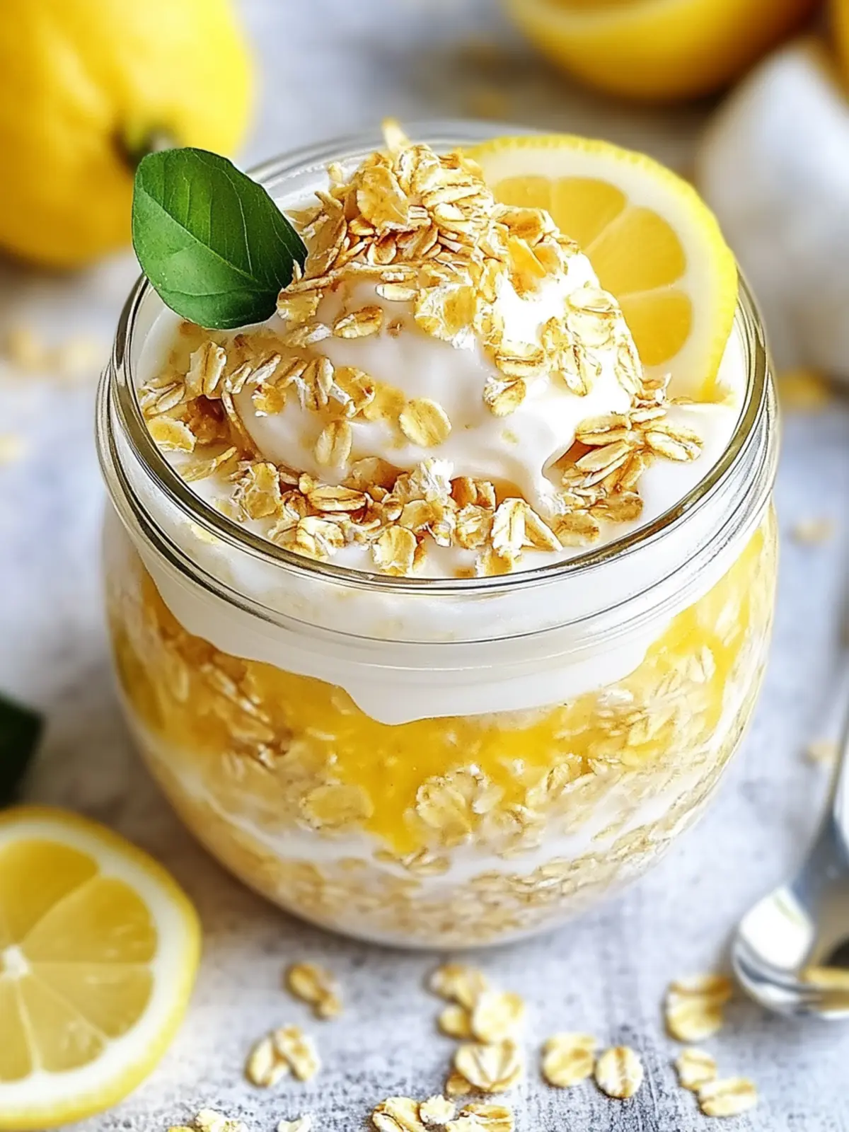 Zesty Lemon Cheesecake Overnight Oats for a Dreamy Breakfast 2 Zesty Lemon Cheesecake Overnight Oats