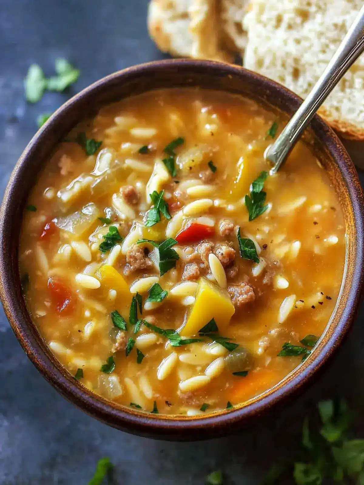 Savory Orzo Stuffed Banana Peppers Soup for Cozy Nights 2 Savory Orzo Stuffed Banana Peppers Soup