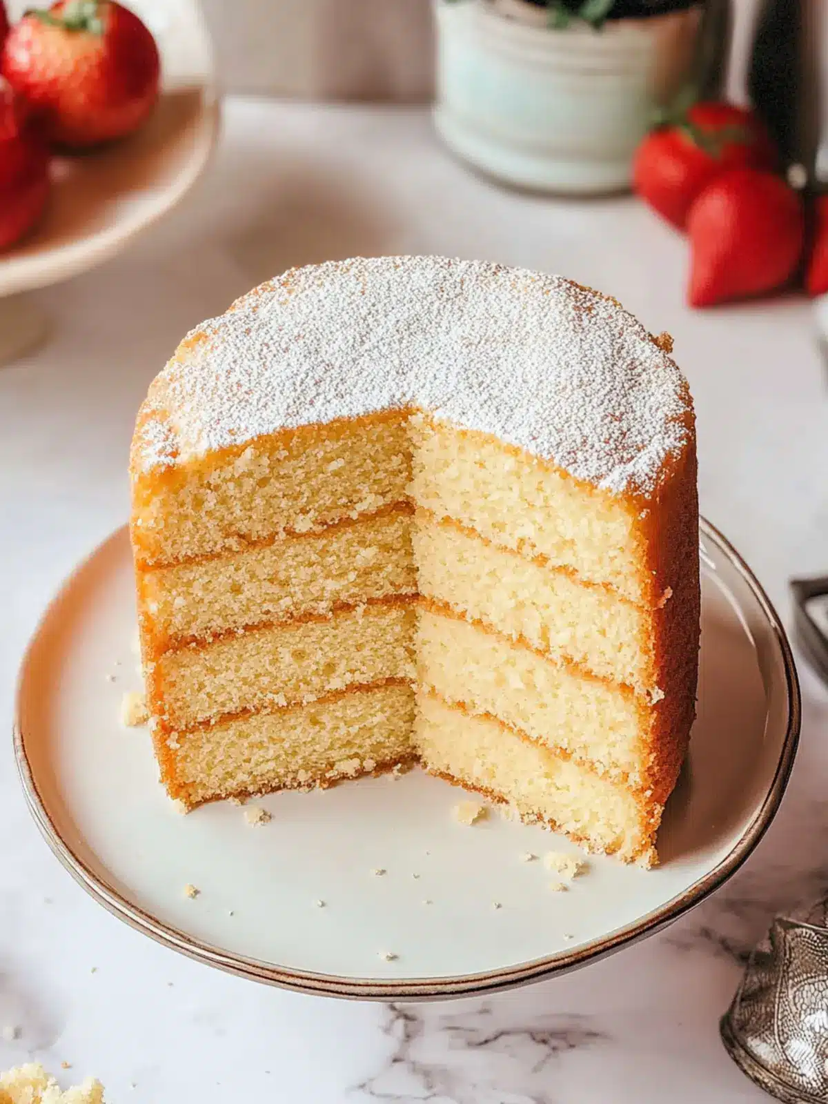 Fluffy Vanilla Sponge Cake Recipe for Your Sweet Moments 2 Vanilla Sponge Cake