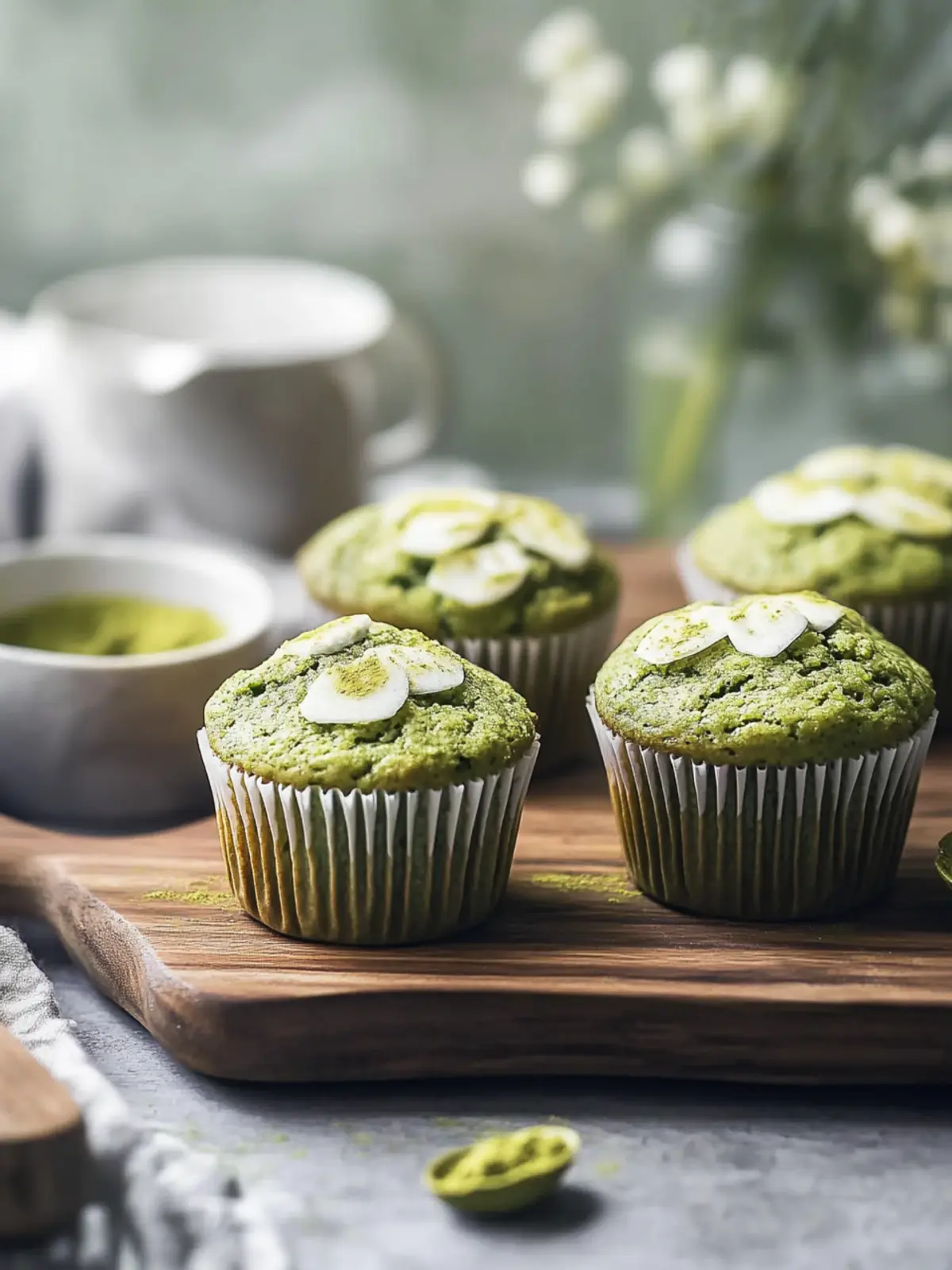 Deliciously Green Matcha Muffins for a Healthy Snack 5 Matcha Muffins