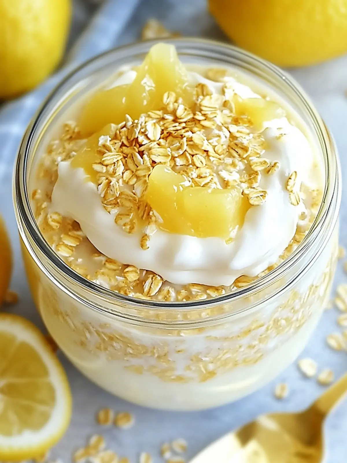 Zesty Lemon Cheesecake Overnight Oats for a Dreamy Breakfast 4 Zesty Lemon Cheesecake Overnight Oats