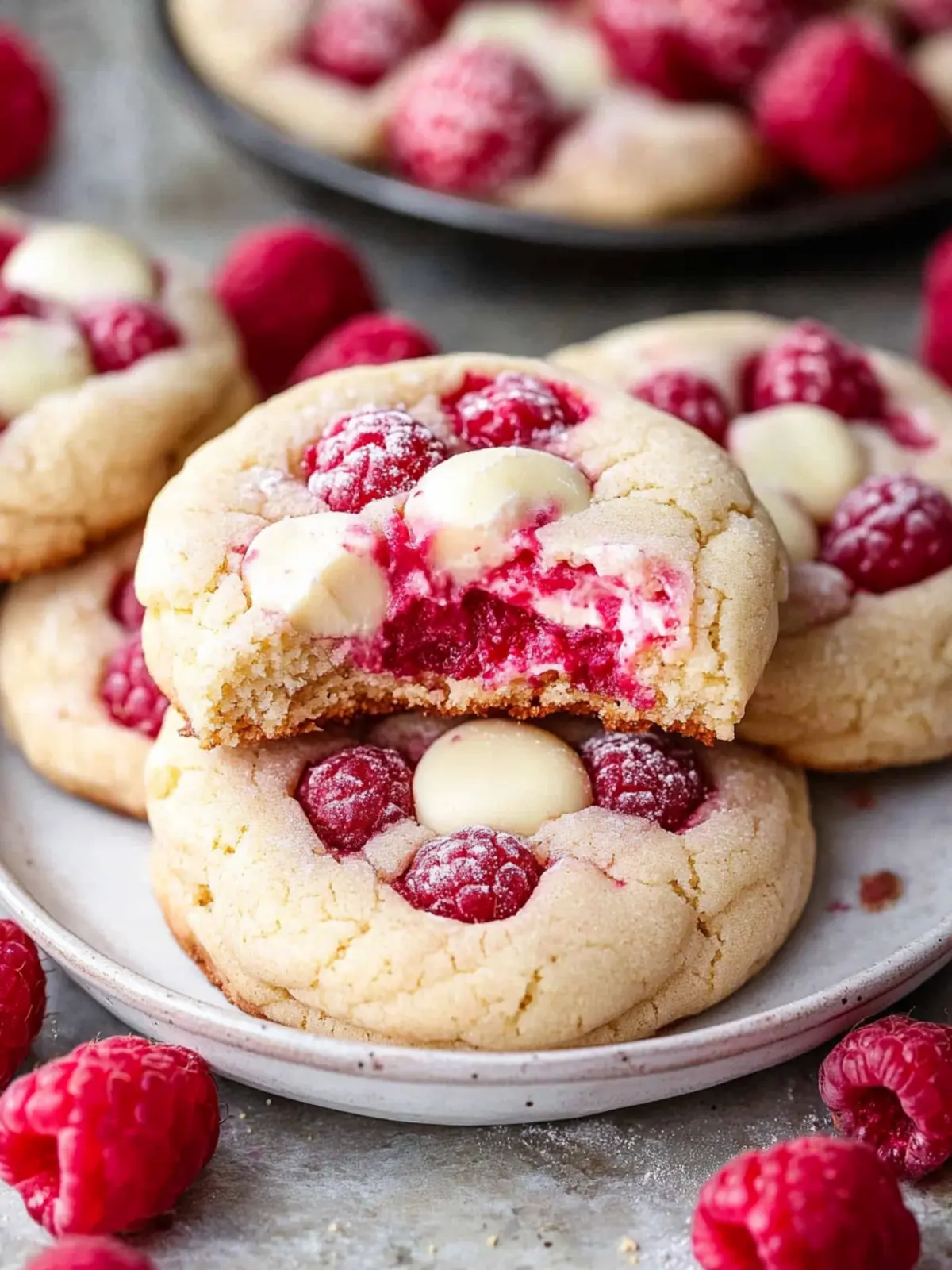 Raspberry White Chocolate Cheesecake Cookies You’ll Crave 4 Raspberry White Chocolate Cheesecake Cookies