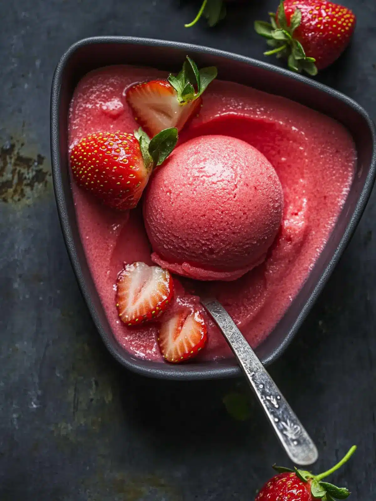 Delightfully Refreshing Strawberry Sorbet Made Easy 5 Strawberry Sorbet