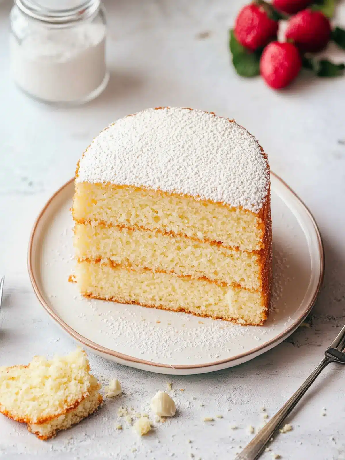Fluffy Vanilla Sponge Cake Recipe for Your Sweet Moments 4 Vanilla Sponge Cake