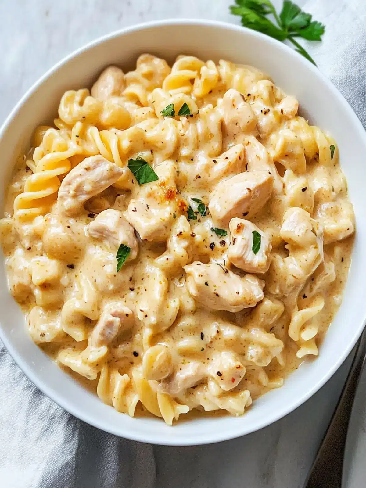 Instant Pot Creamy Garlic Chicken Pasta That's Pure Comfort 2 Instant Pot Creamy Garlic Chicken Pasta