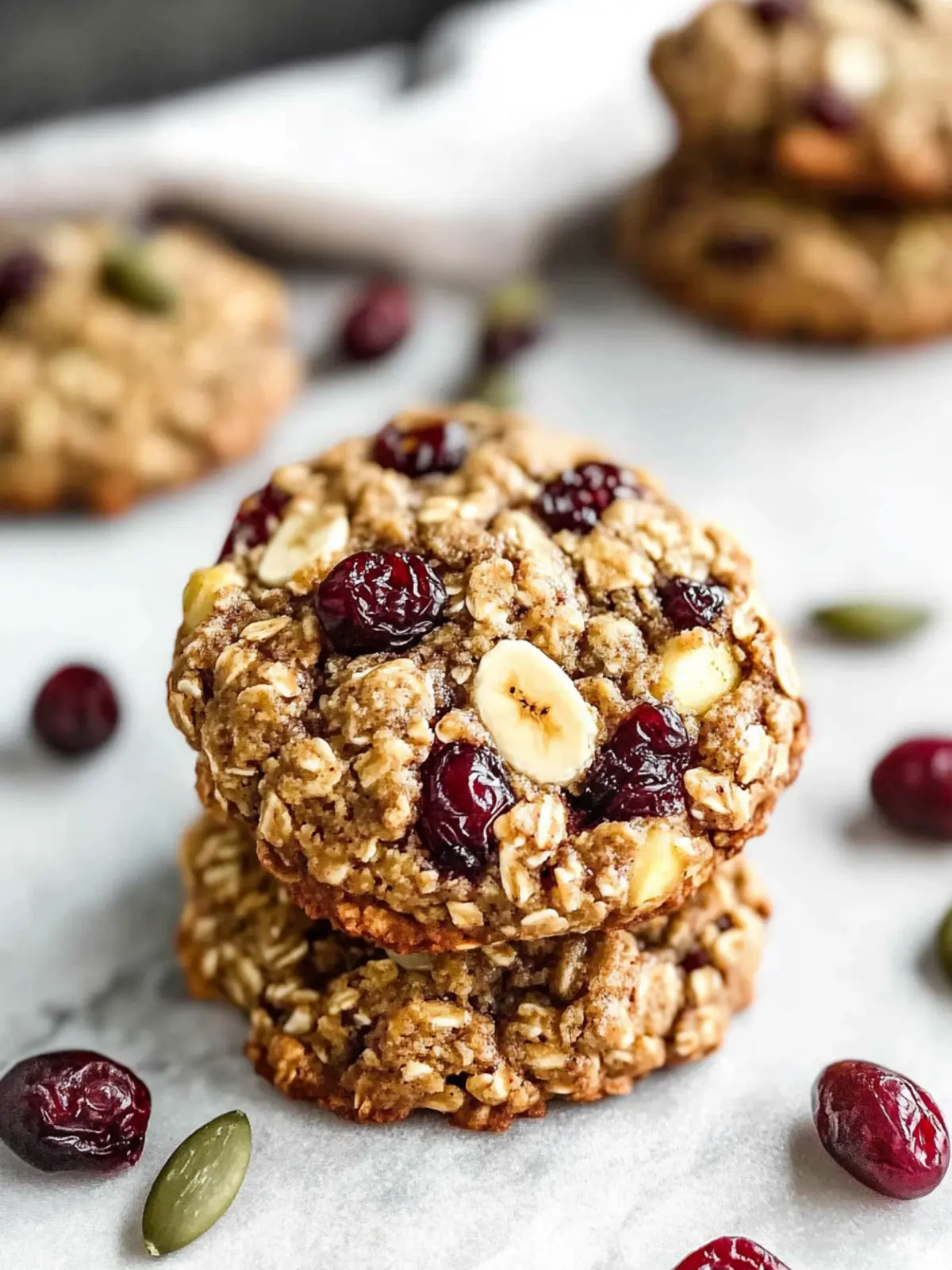 Delicious Banana Cranberry Breakfast Cookies You'll Love 4 Banana Cranberry Breakfast Cookies