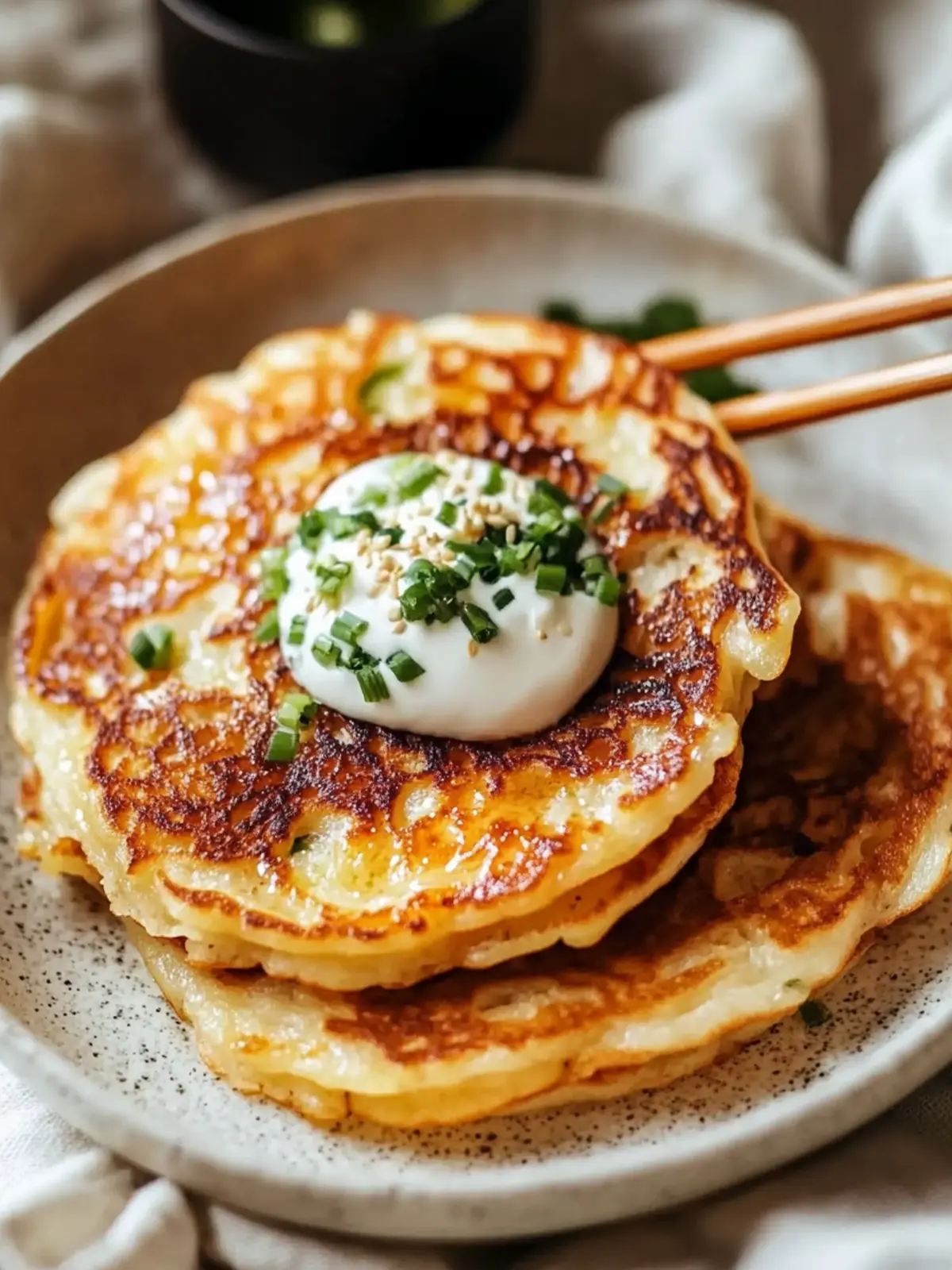 Crispy Korean Pancakes Packed with Fresh Veggies Delight 2 Korean Pancakes