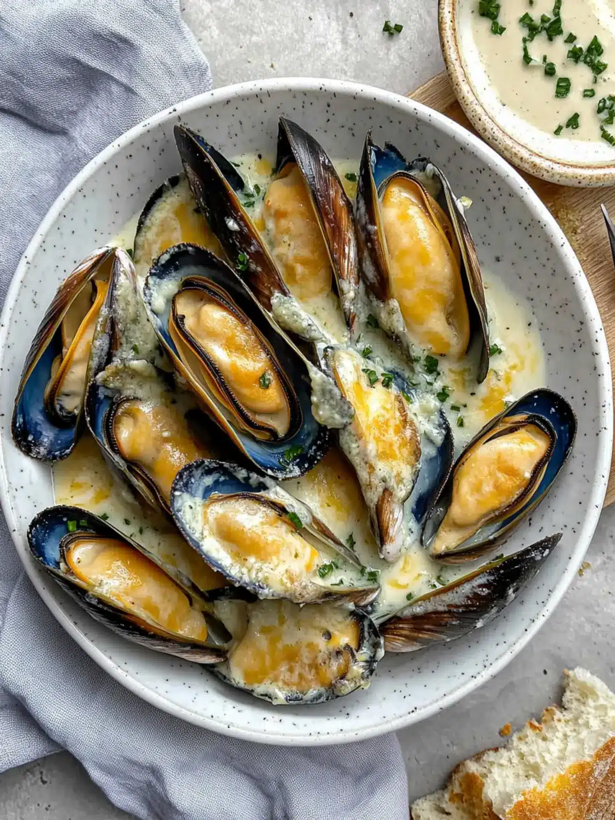 Indulge in Cheesy Mayo Mussels for a Flavor Explosion 5 Cheesy Mayo Mussels