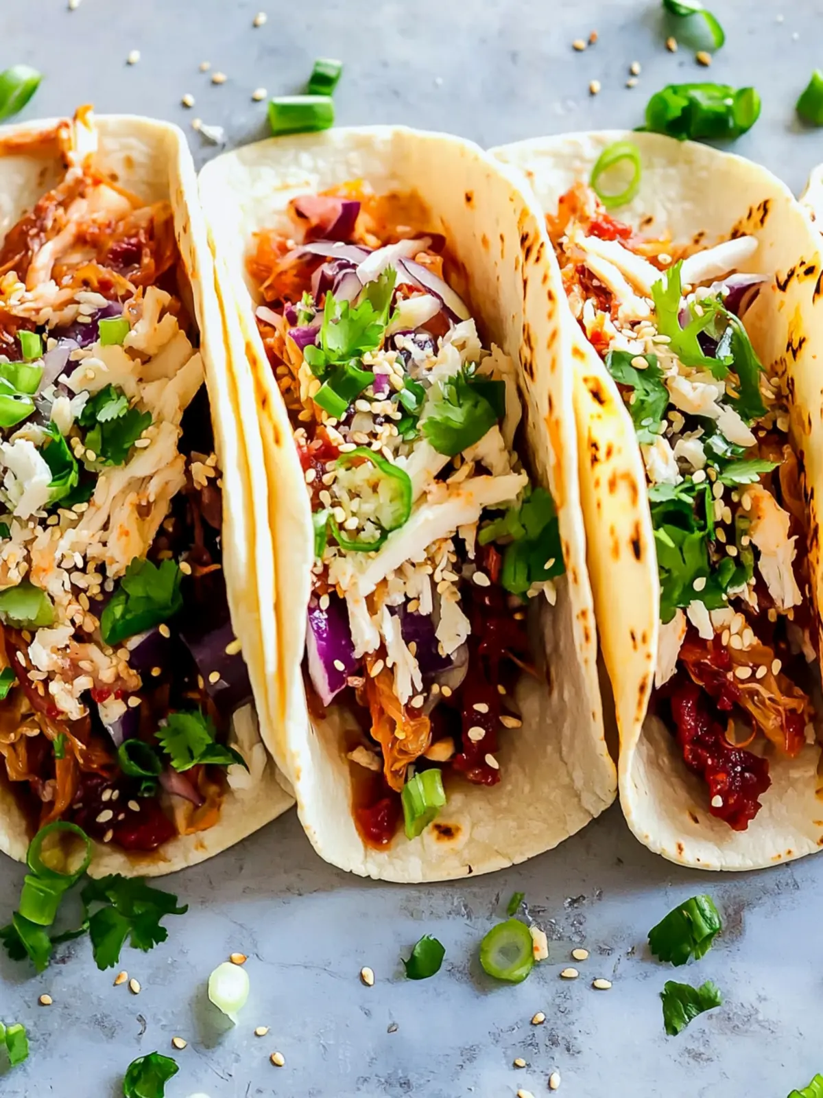 Savory Korean BBQ Tacos with Quick Kimchi You'll Love 2 Korean BBQ Tacos with Quick Kimchi