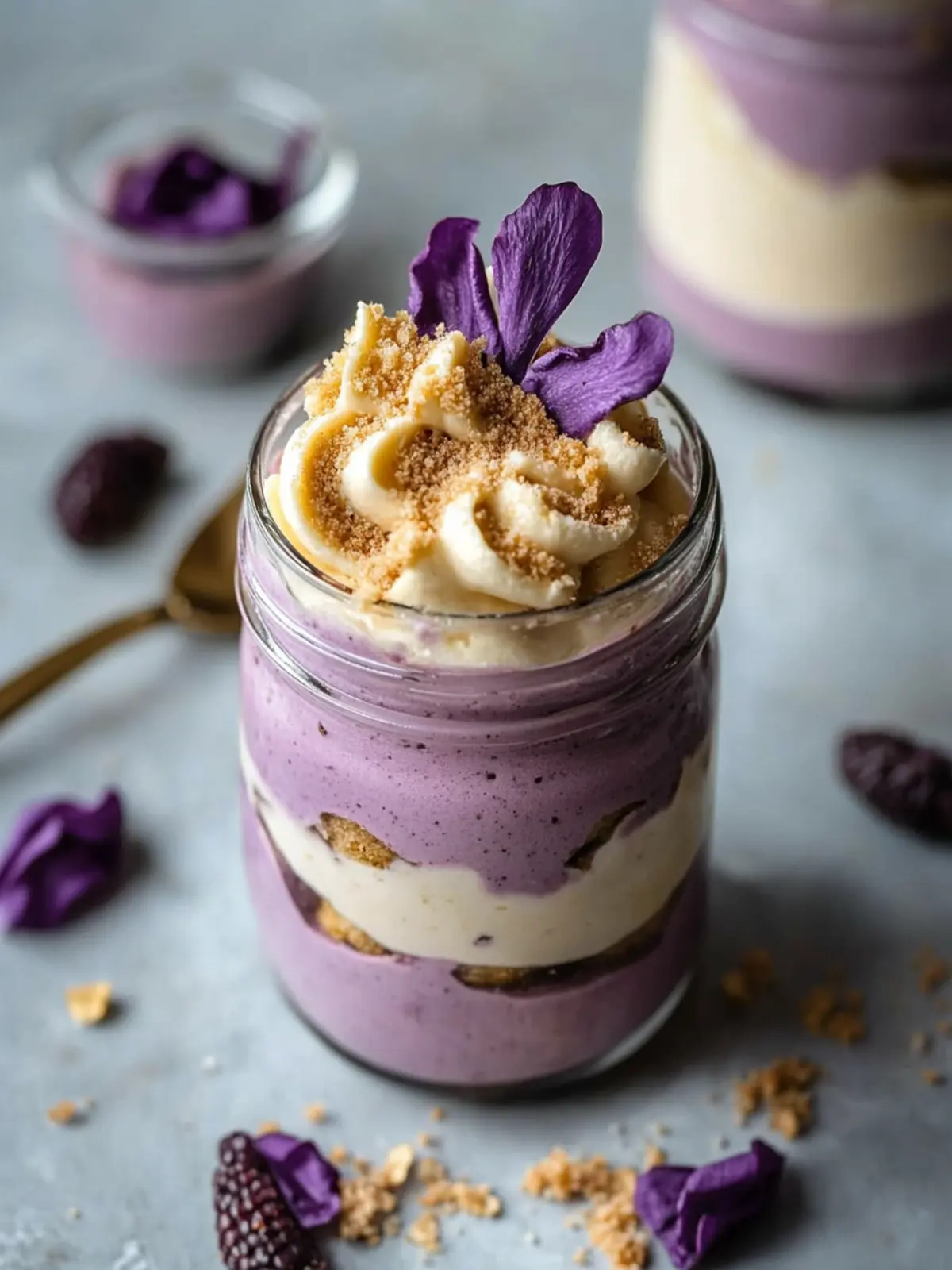 Creamy Ube Tiramisu in a Jar: No-Bake Delight in 20 Minutes 4 Ube Tiramisu in a Jar