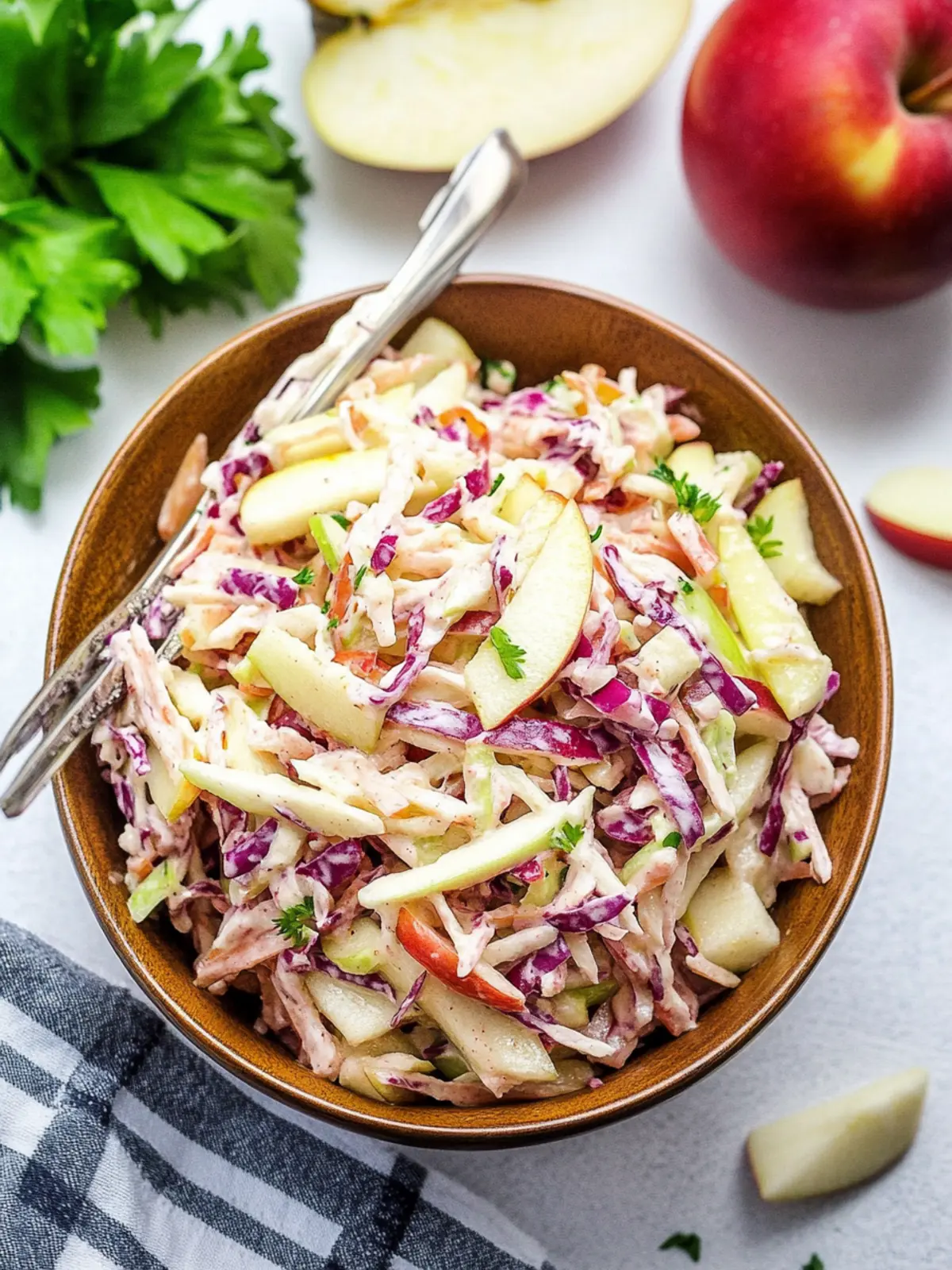 Sweet and Tangy Apple Coleslaw Salad for Perfect Fall Gatherings 4 Sweet and Tangy Apple Coleslaw Salad