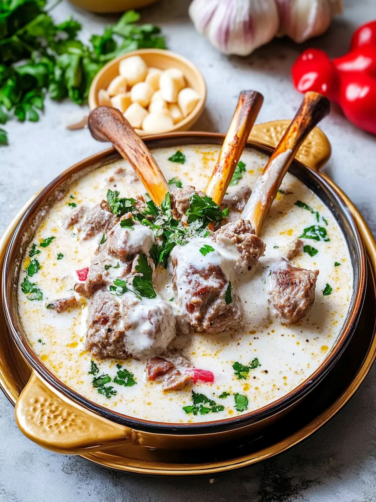 Delicious Syrian Shakriyeh: Comforting Lamb & Yogurt Stew 2 Syrian Shakriyeh (Lamb & Yogurt Stew)