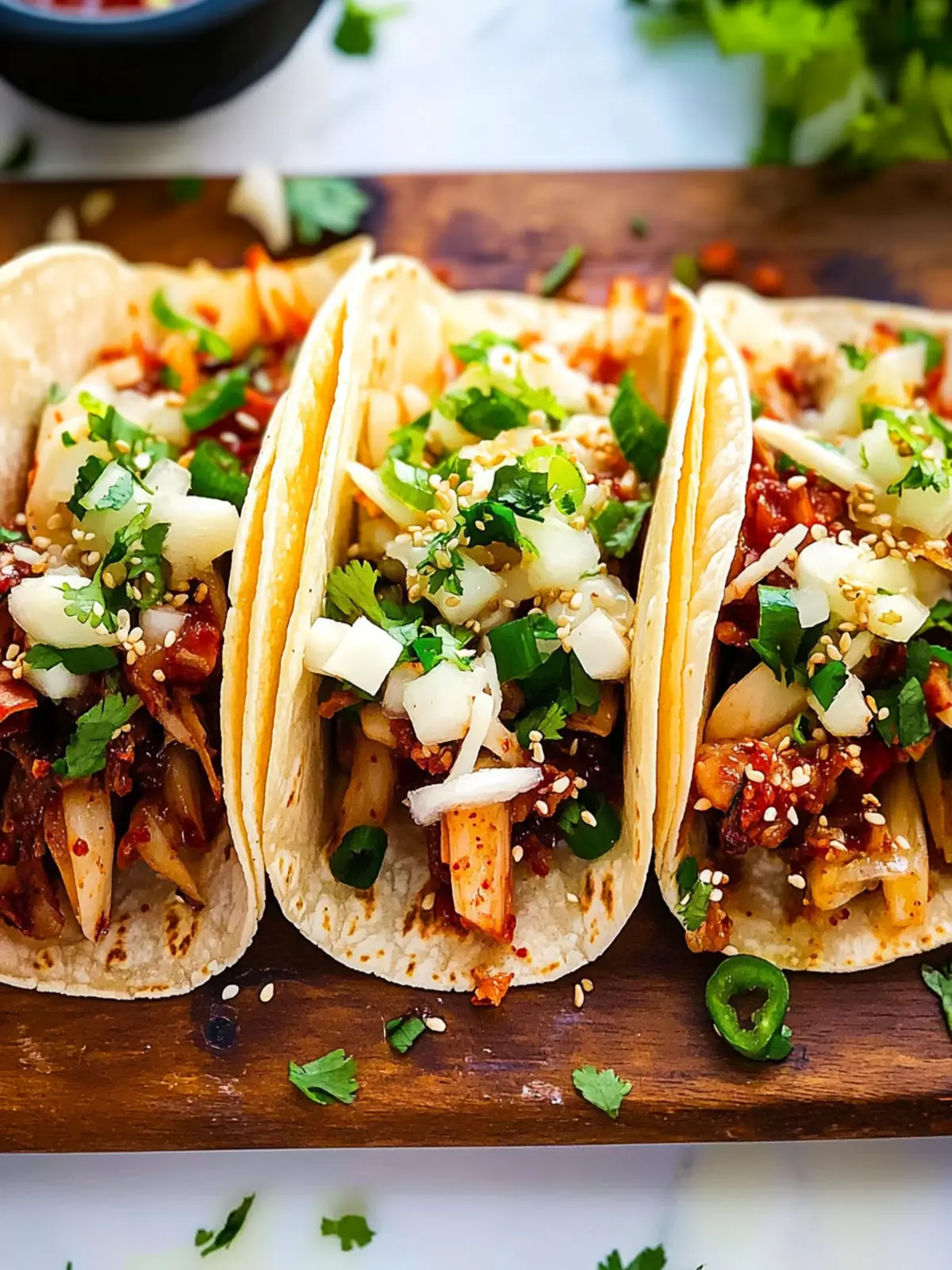 Savory Korean BBQ Tacos with Quick Kimchi You'll Love 5 Korean BBQ Tacos with Quick Kimchi