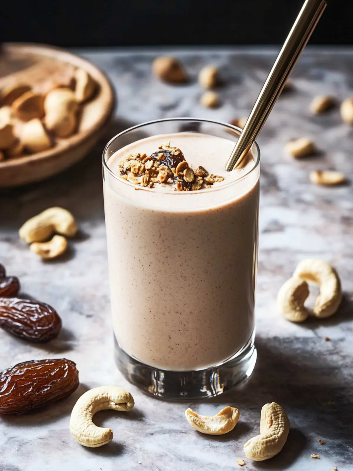 Gut-Healthy Cashew Date Shake for Creamy Bliss 5 Gut-Healthy Cashew Date Shake