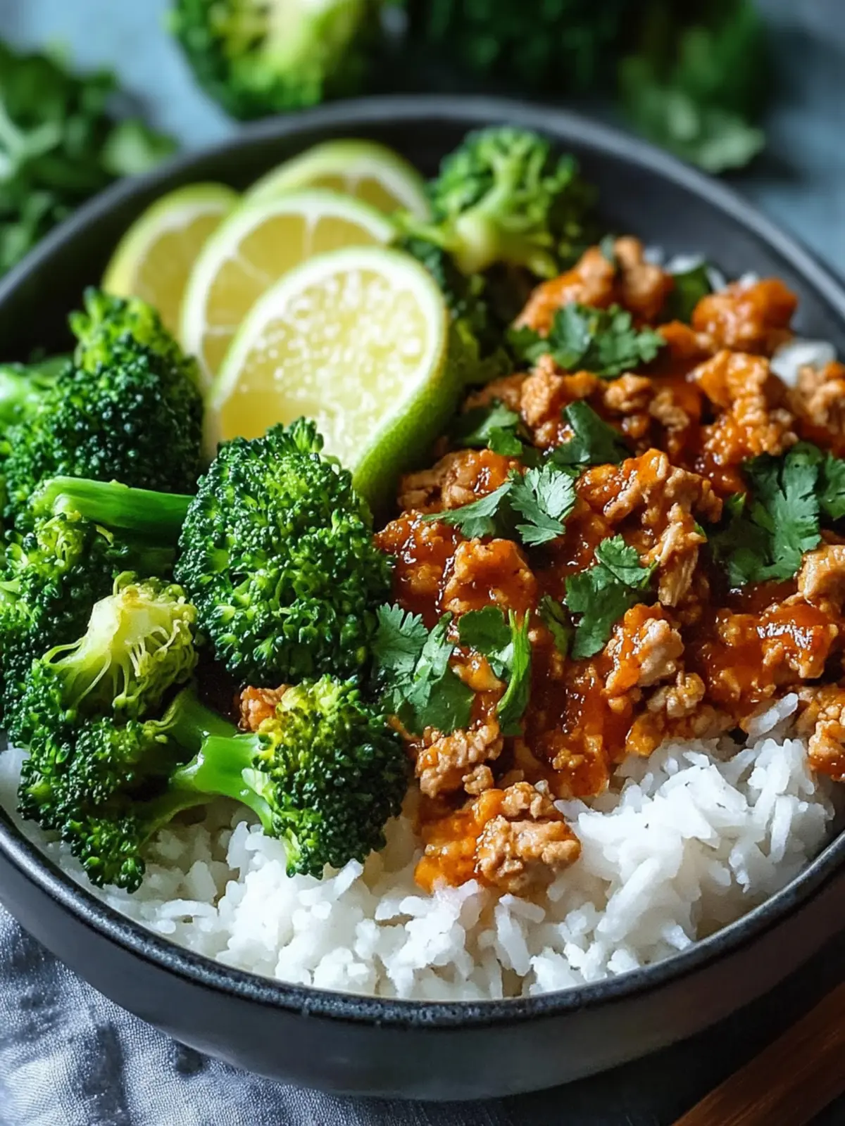 Sweet Spicy Turkey Broccoli Bowls Ready in 30 Minutes! 2 Sweet Spicy Turkey Broccoli Bowls