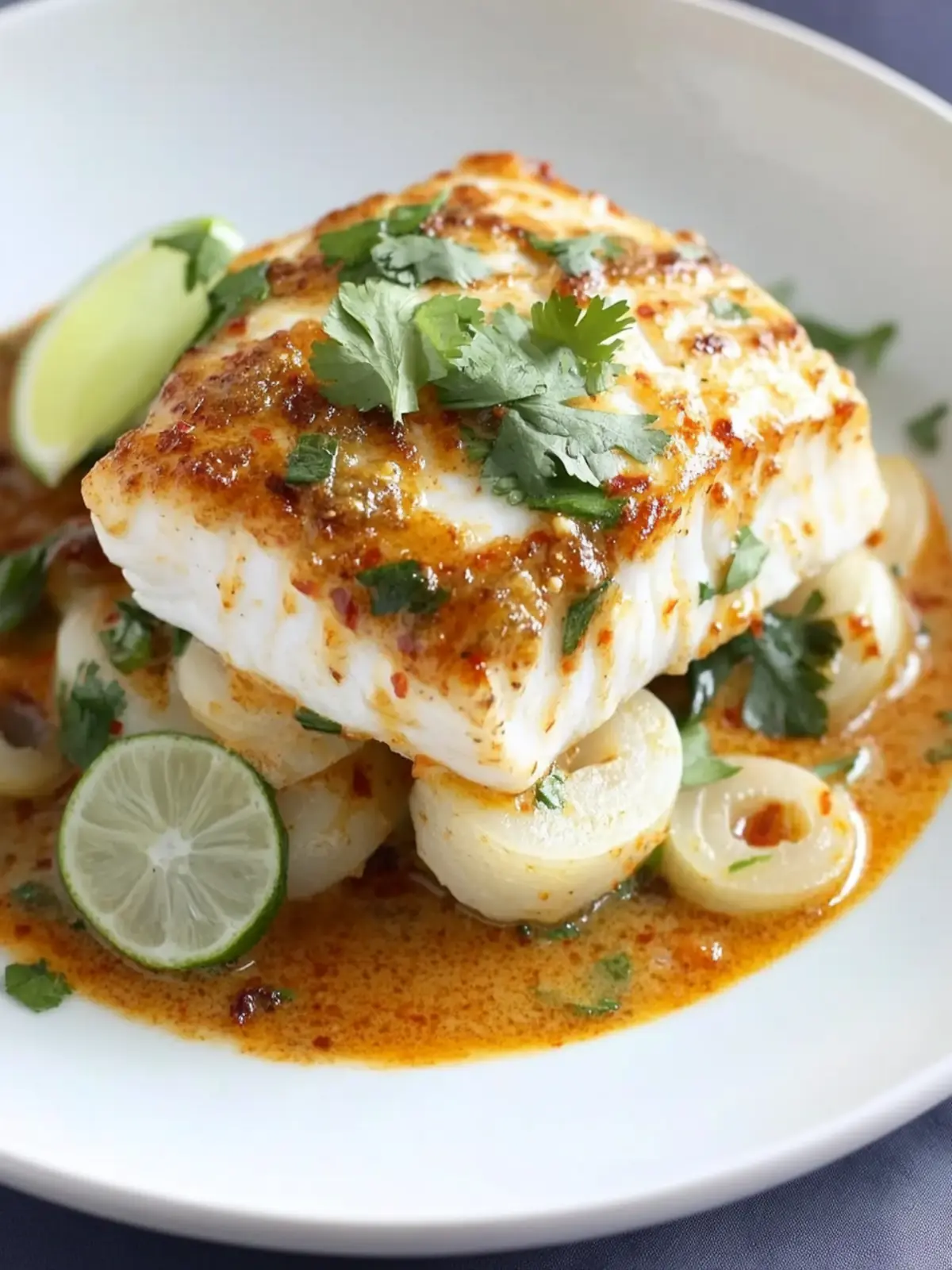 Halibut with Thai Red Sauce: A Flavorful Twist at Home 3 Halibut with Thai red sauce