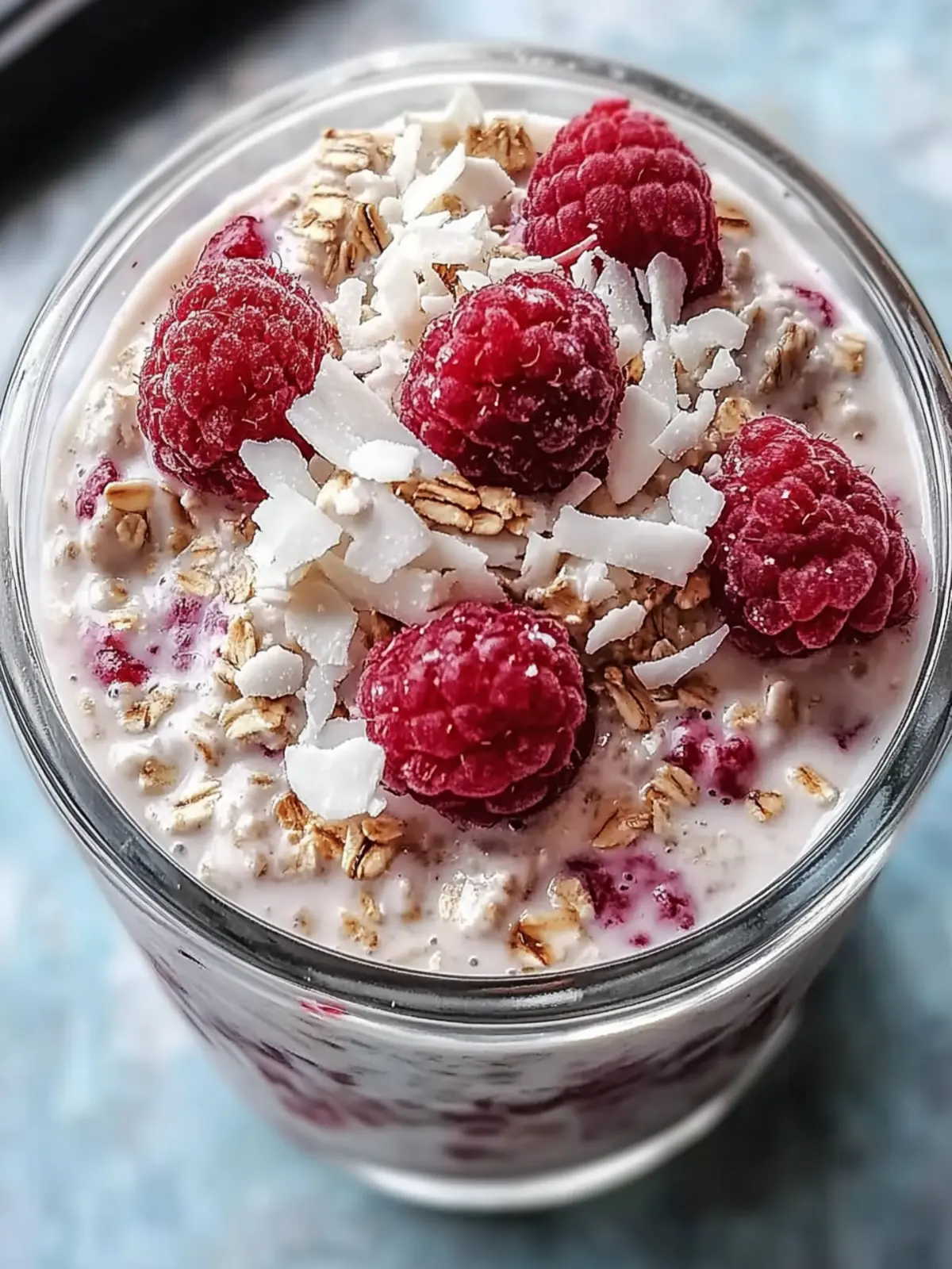 Delicious Raspberry Coconut Overnight Oats for Energizing Mornings 3 Raspberry Coconut Overnight Oats