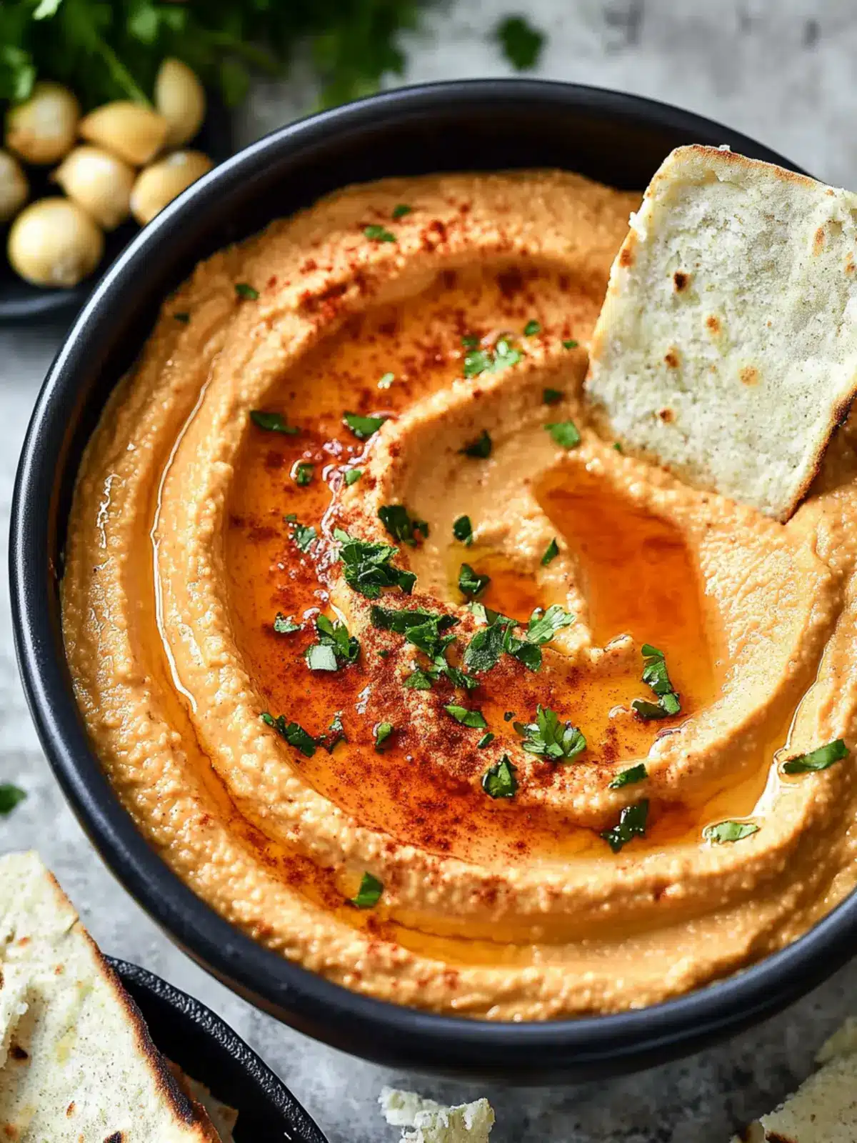 Spicy Harissa Pepper Hummus That Will Spice Up Snack Time 4 Spicy Harissa Pepper Hummus