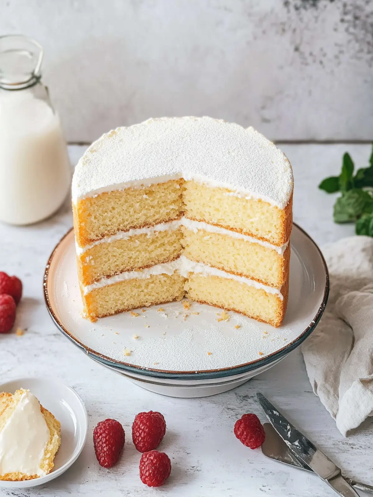 Fluffy Vanilla Sponge Cake Recipe for Your Sweet Moments 5 Vanilla Sponge Cake