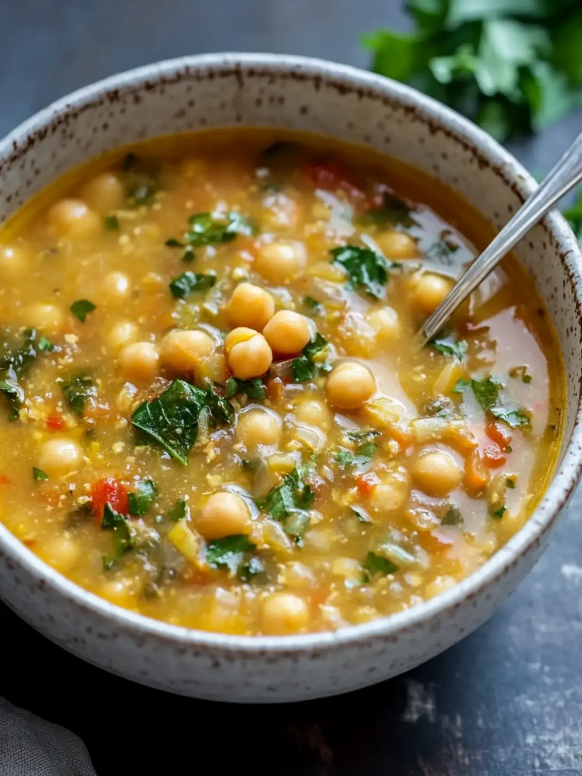 Hearty Chickpea Soup: A Flavorful Meal in 10 Minutes 2 Chickpea Soup