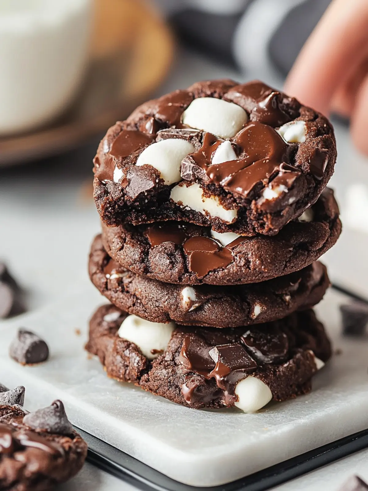 Indulgent Marshmallow Chocolate Fudge Cookies You’ll Love 3 Marshmallow Chocolate Fudge Cookies