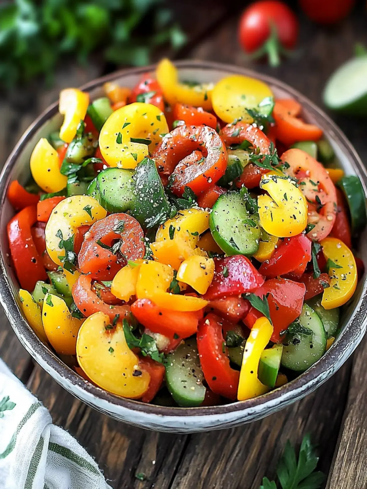 Super Easy Bell Pepper Salad That Comes Together in 15 Minutes 4 Super Easy Bell Pepper Salad